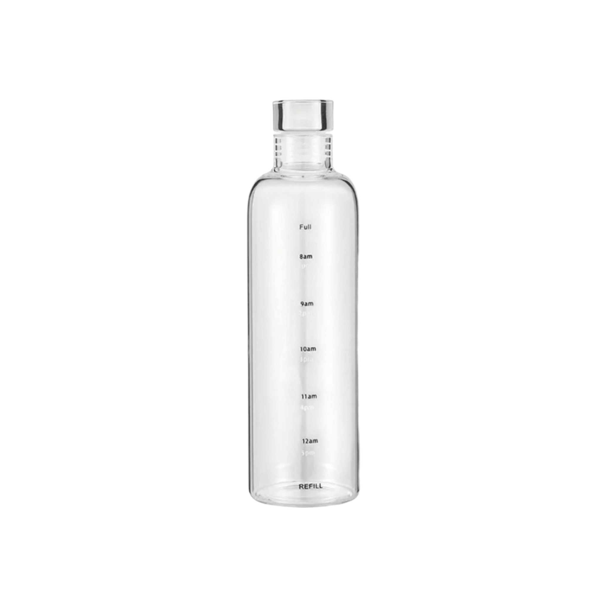 Elegant Time-Scale Sports Water Bottle Acrylic 500ml - Leak Proof 23x6.5cm