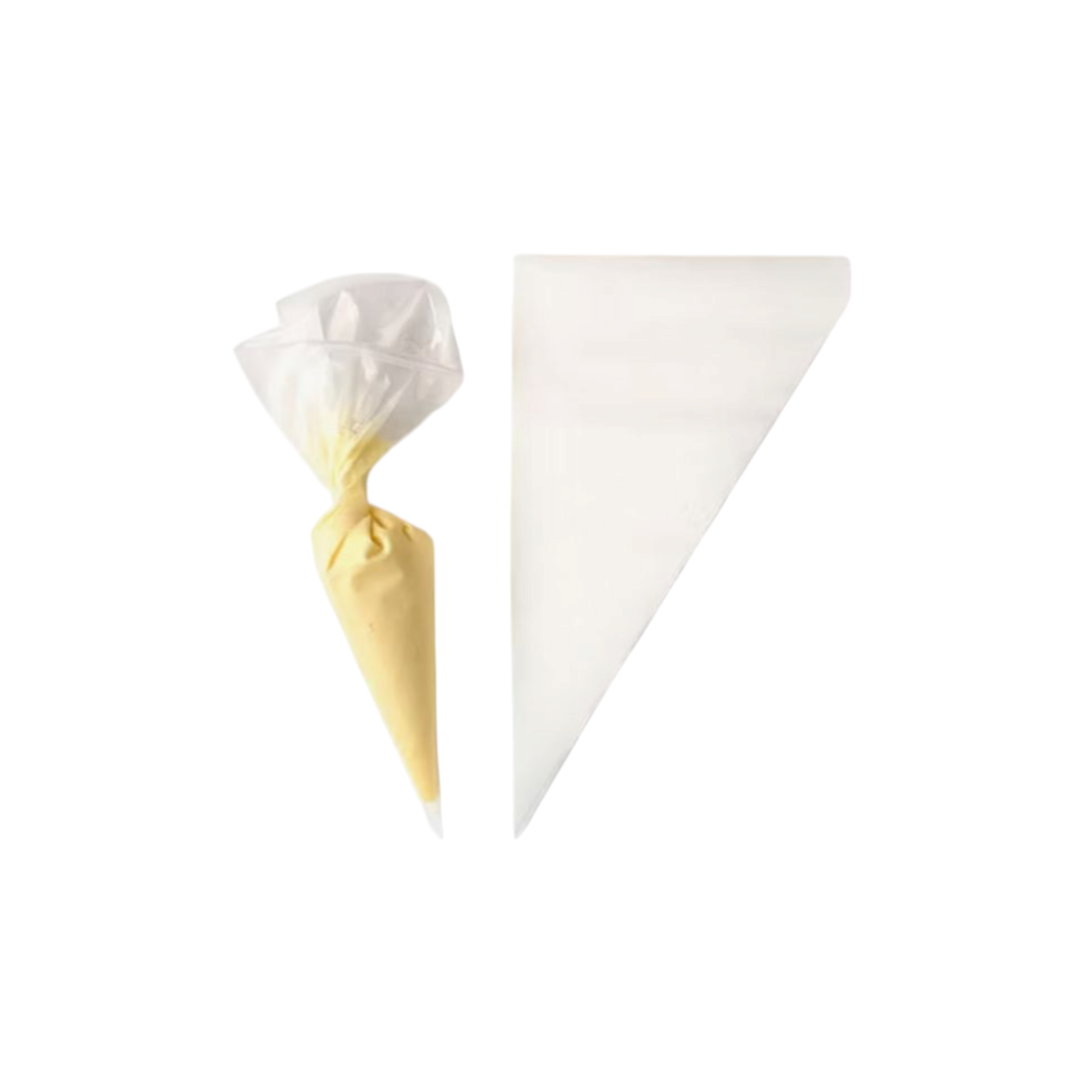 LDPE Plastic Piping Bags Clear 100pack