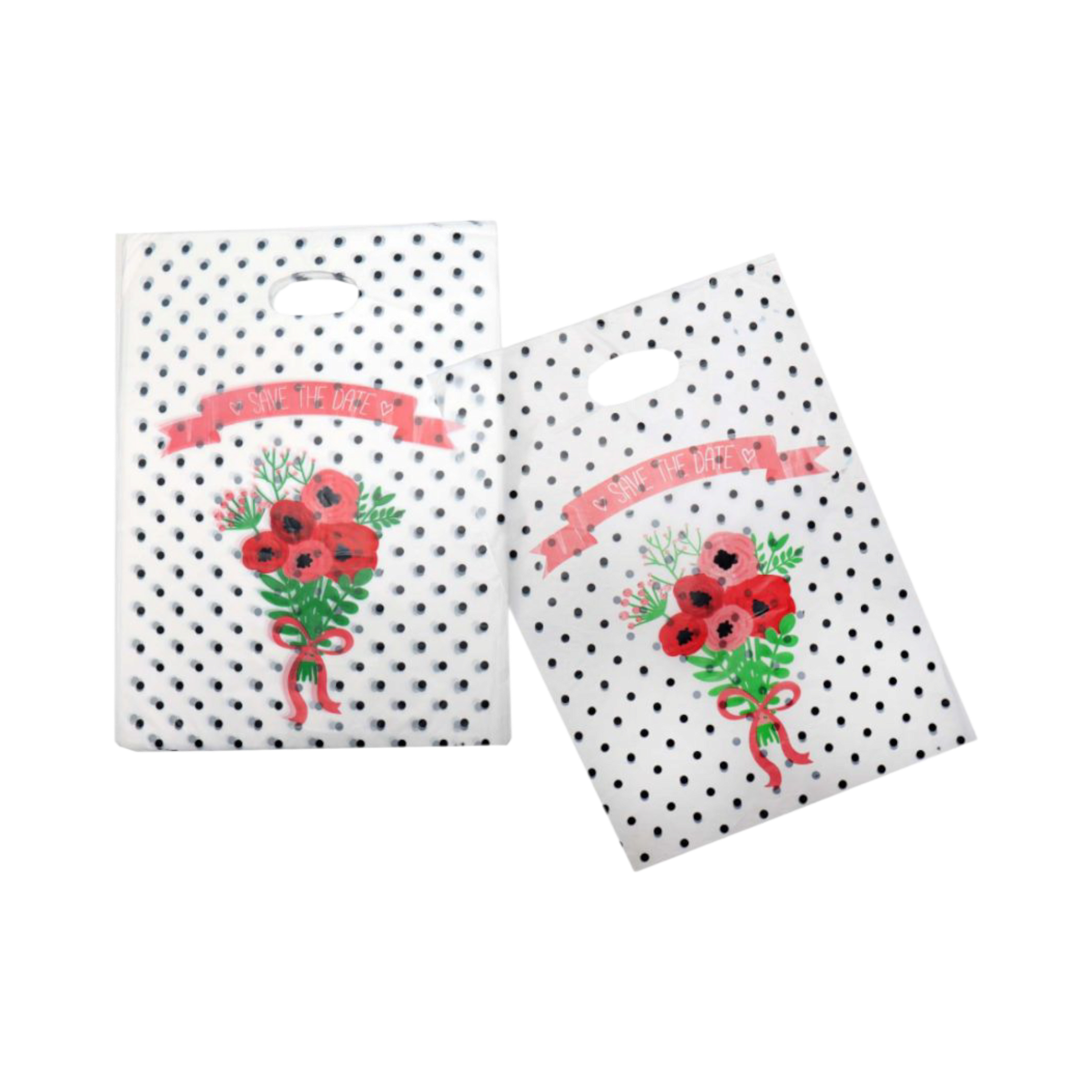 Plastic Boutique Bag Printed Medium 25x35cm 25pack