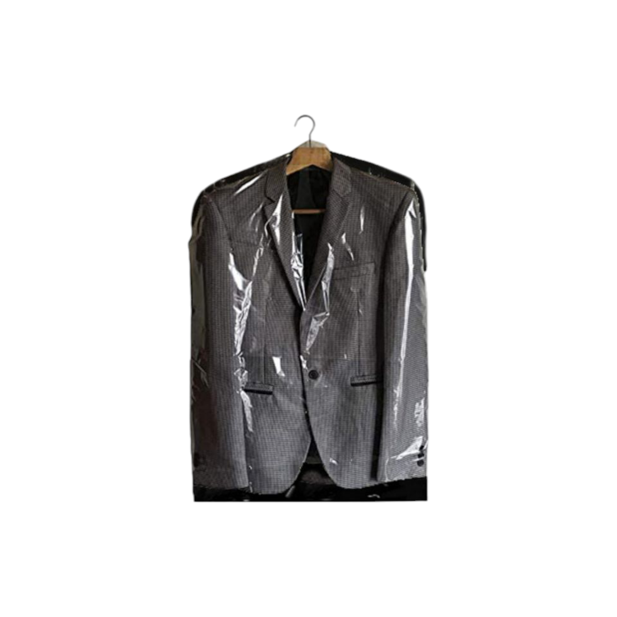 Suit Bag 60x150cm Black with Clear Front