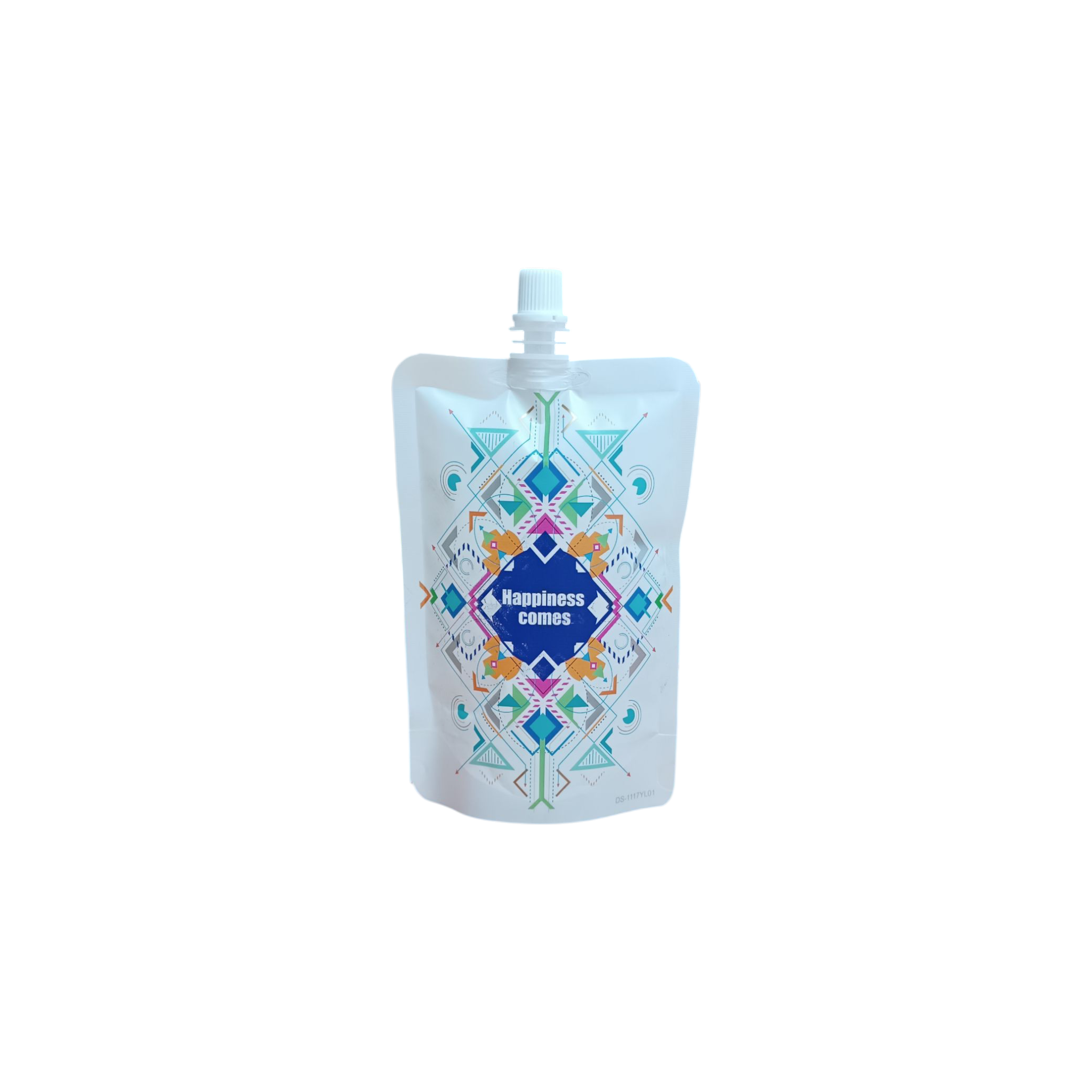 Drinking Pouch Bag 350ml Patterned with Spout 100mic Stand-Up Resealable Beverage Packaging 1pc