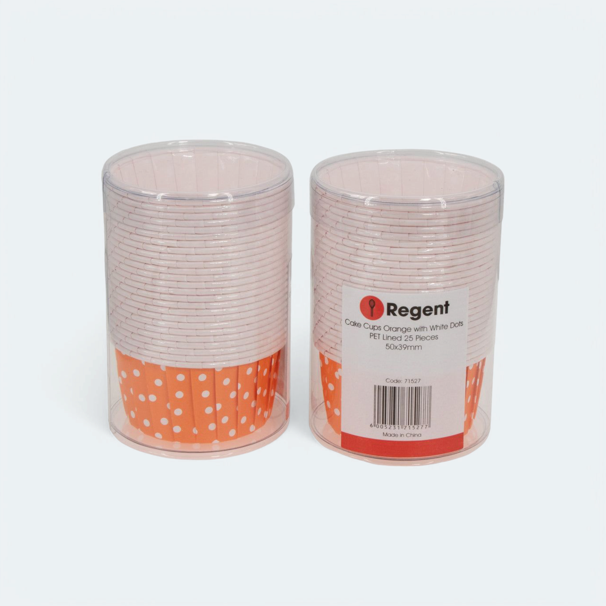 Regent Cake Cups Orange with White Dots Pet Line 25Pcs 71527
