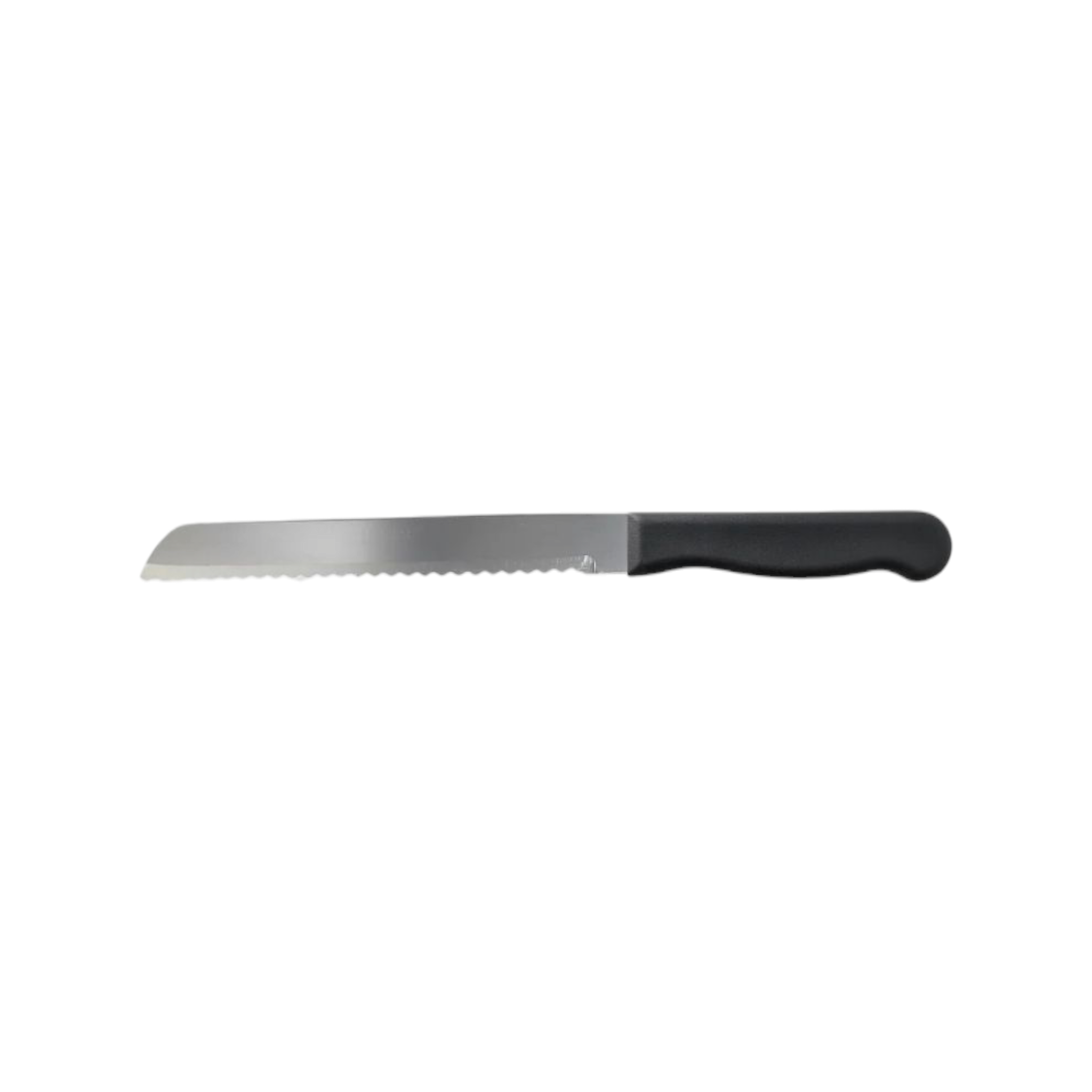 Stainless Steel Bread Knife with Black Handle 33cm
