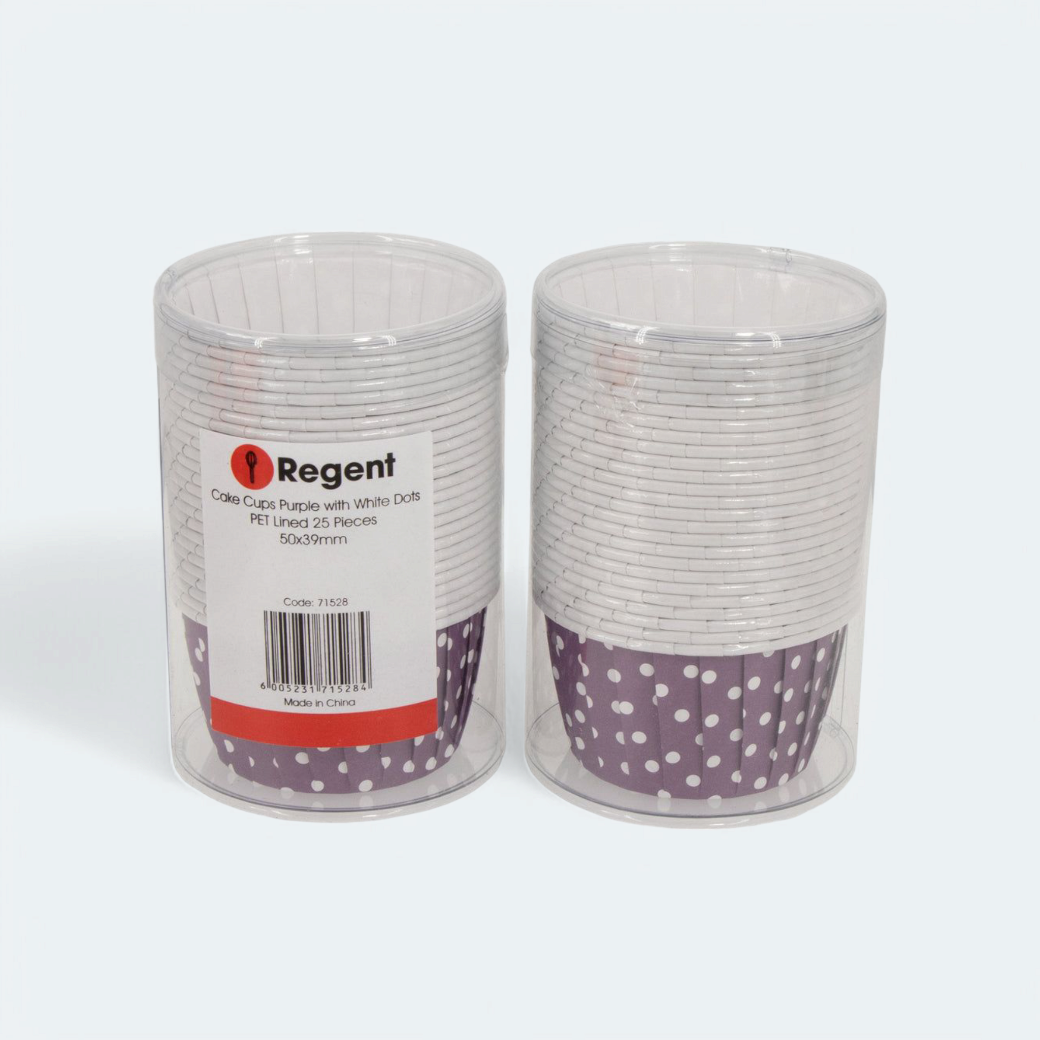 Regent Cake Cups Purple with White Dot pet Line 25Pcs 71528