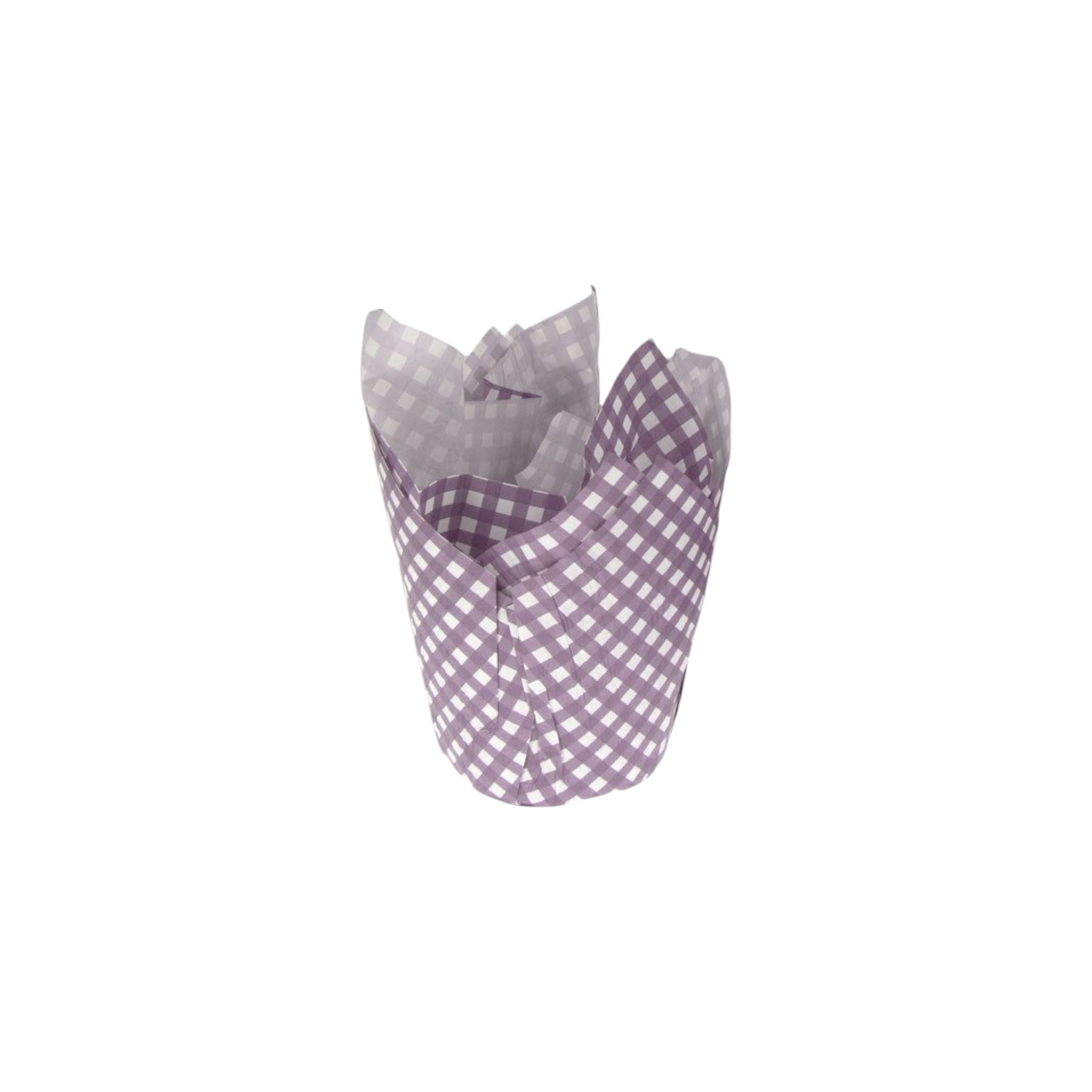 Regent Tulip Cupcake Paper Liners Purple with White Dots Greasproof Paper 25pack 71526