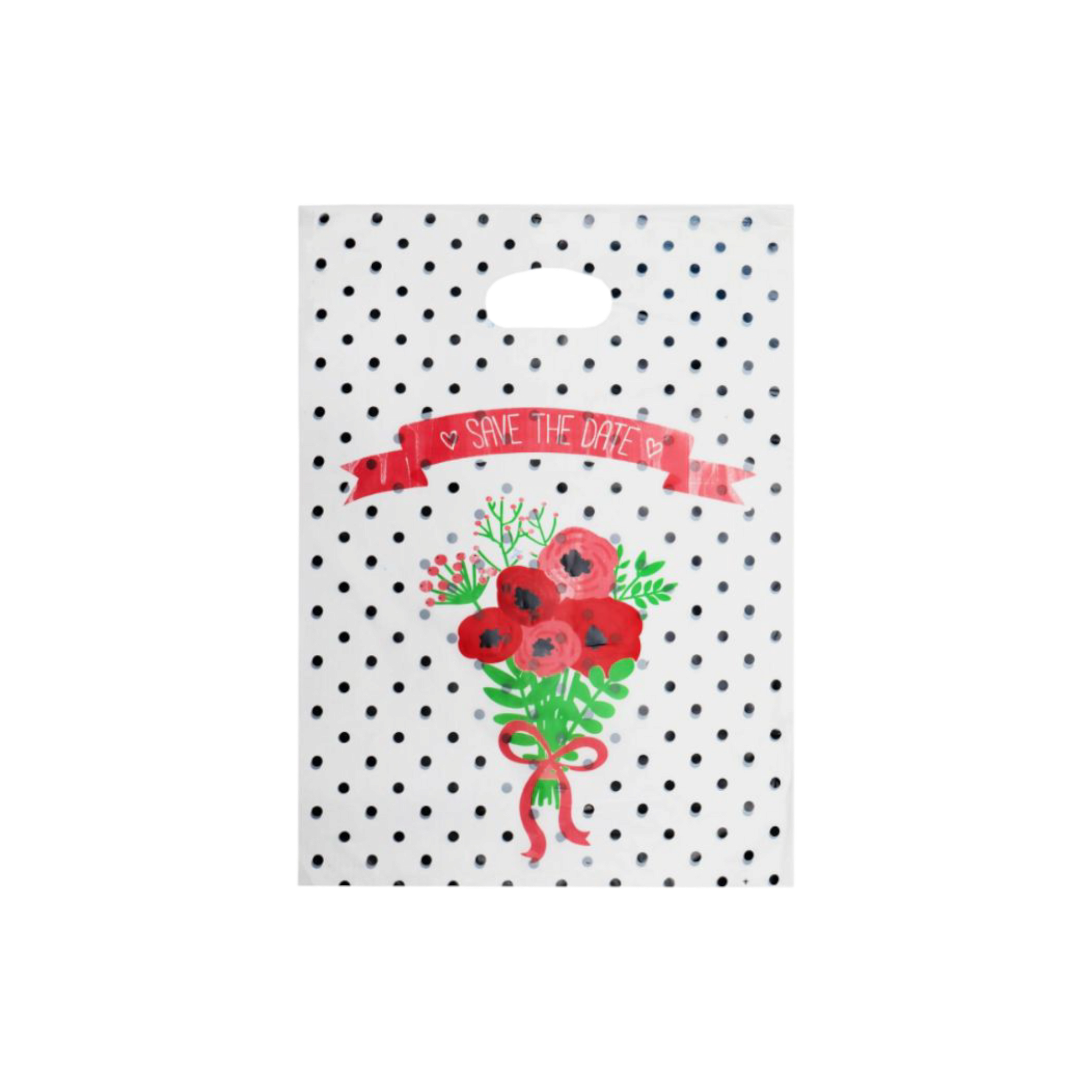 Plastic Boutique Bag Printed Medium 25x35cm 25pack