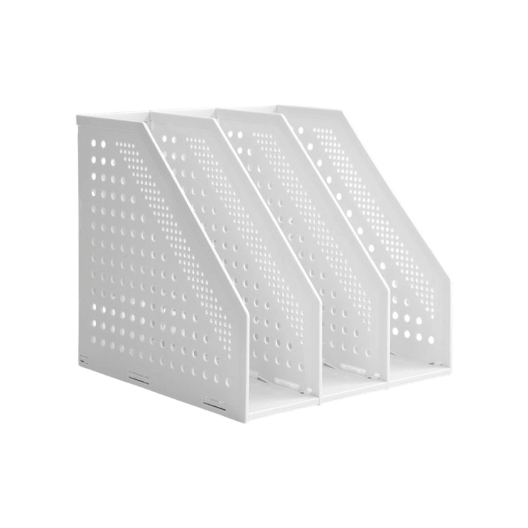 Deli Magazine Holder 288x50x300Mm Light Grey