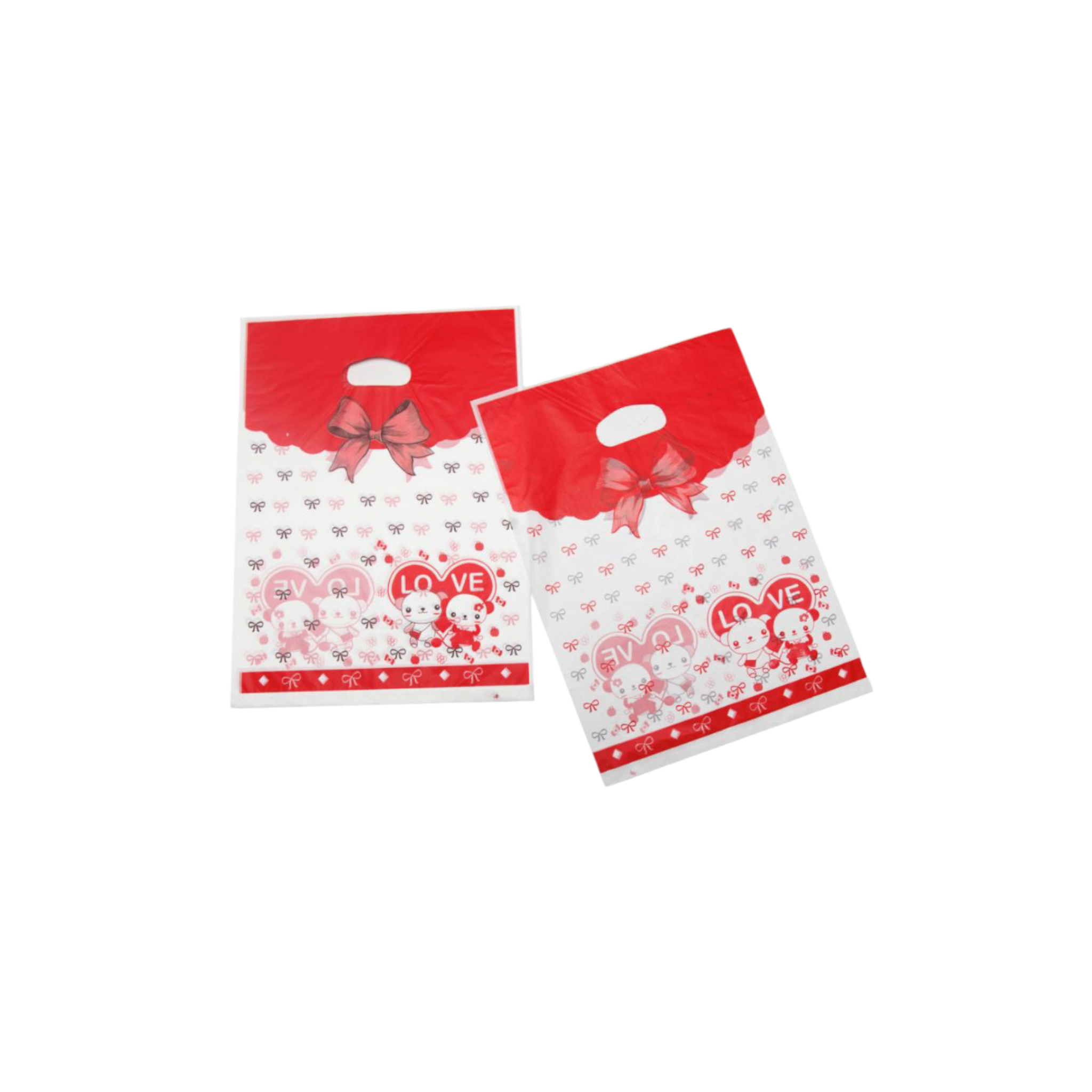 Plastic Boutique Bag Printed Medium 25x35cm 25pack