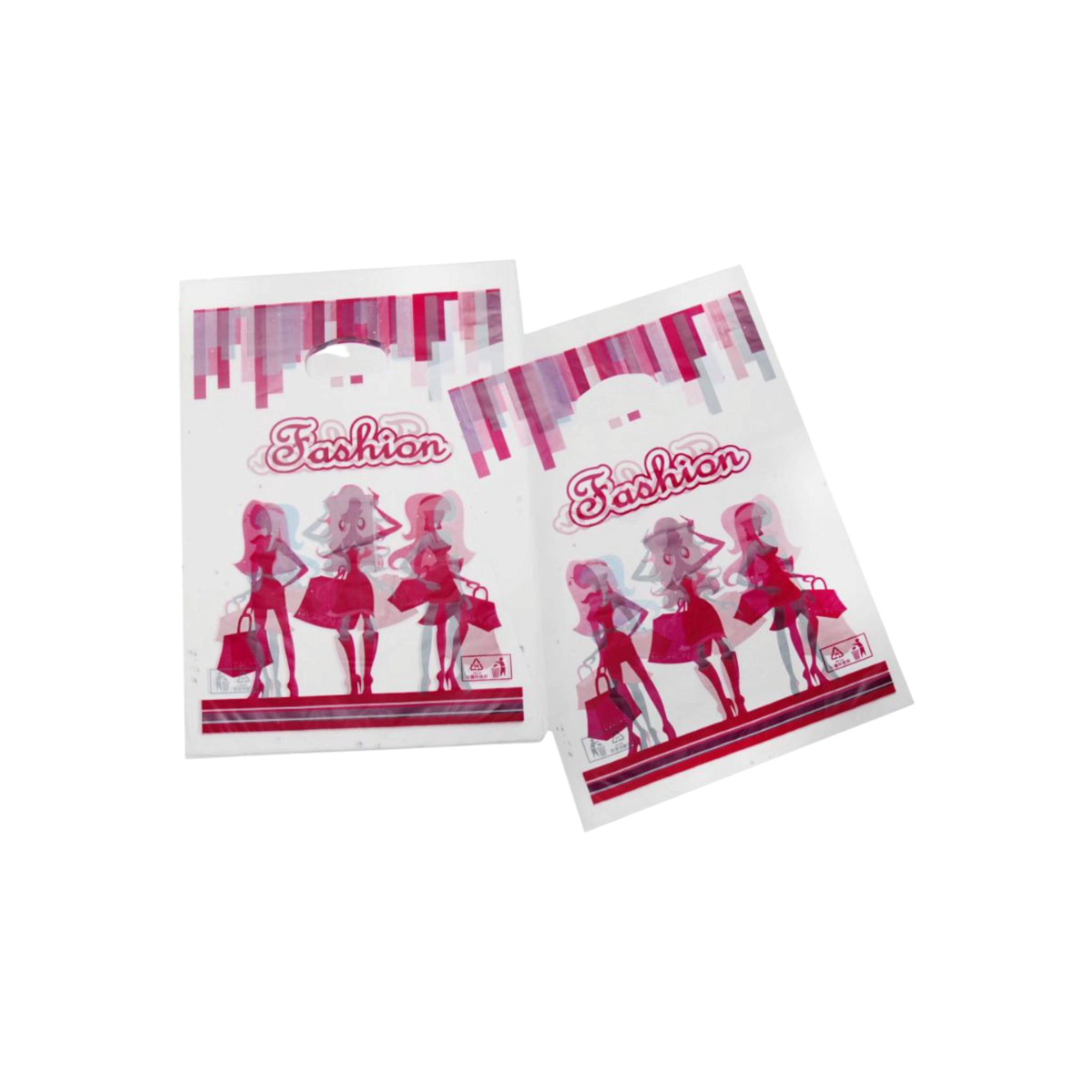 Plastic Boutique Bag Printed Medium 25x35cm 25pack