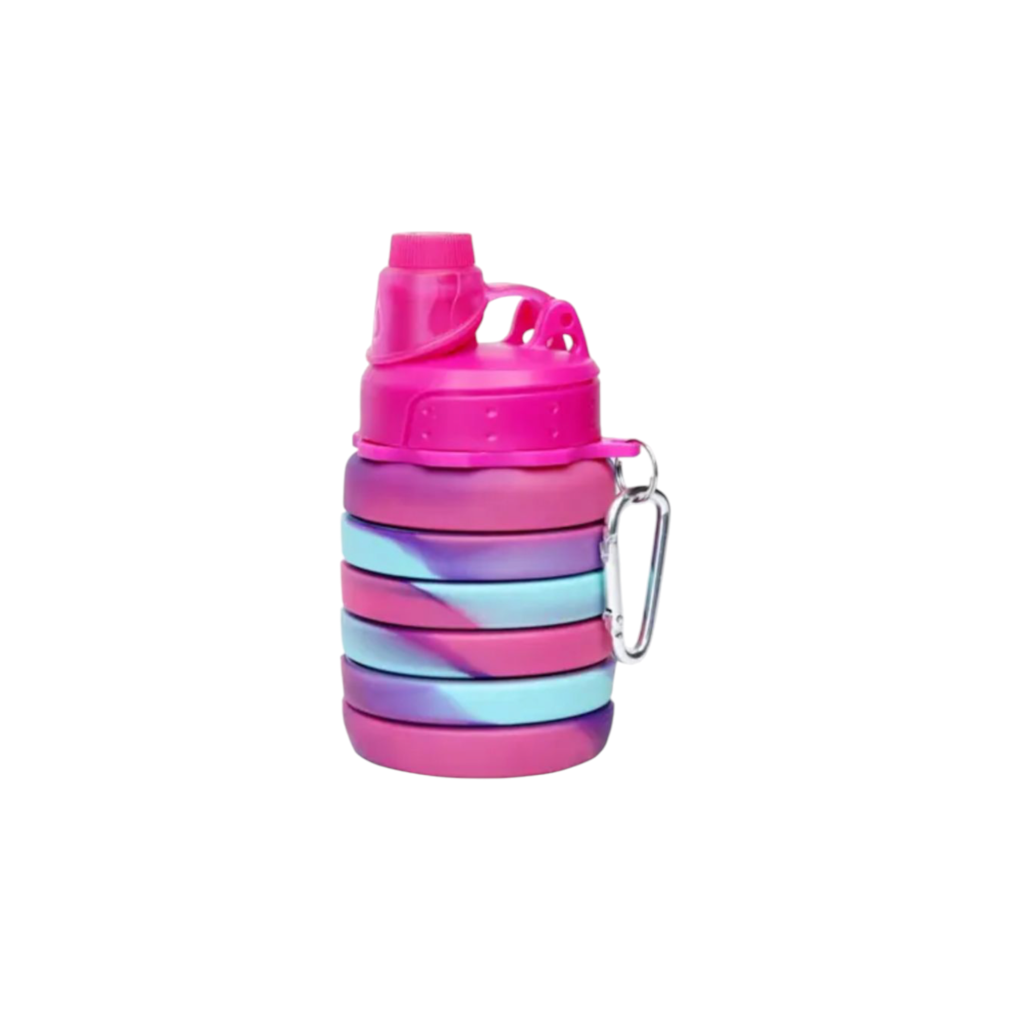 Silicone Collapsible Adjustable Water Drinking Bottle 13.5x7cm