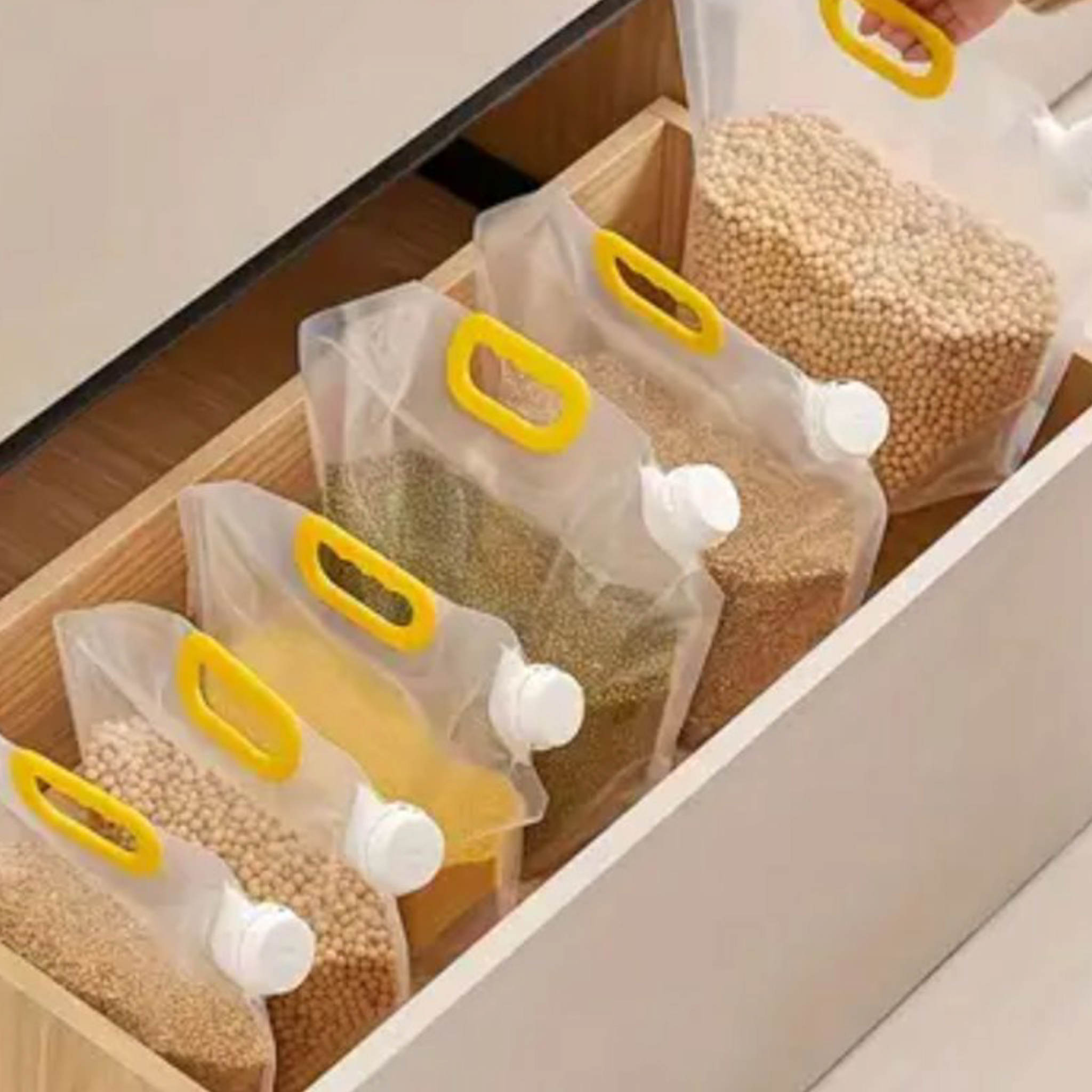 Stand-Up Beverage Carry Pouch Bag Clear 5L Food Grade Clear with Side Spout 32.5x35+16cm