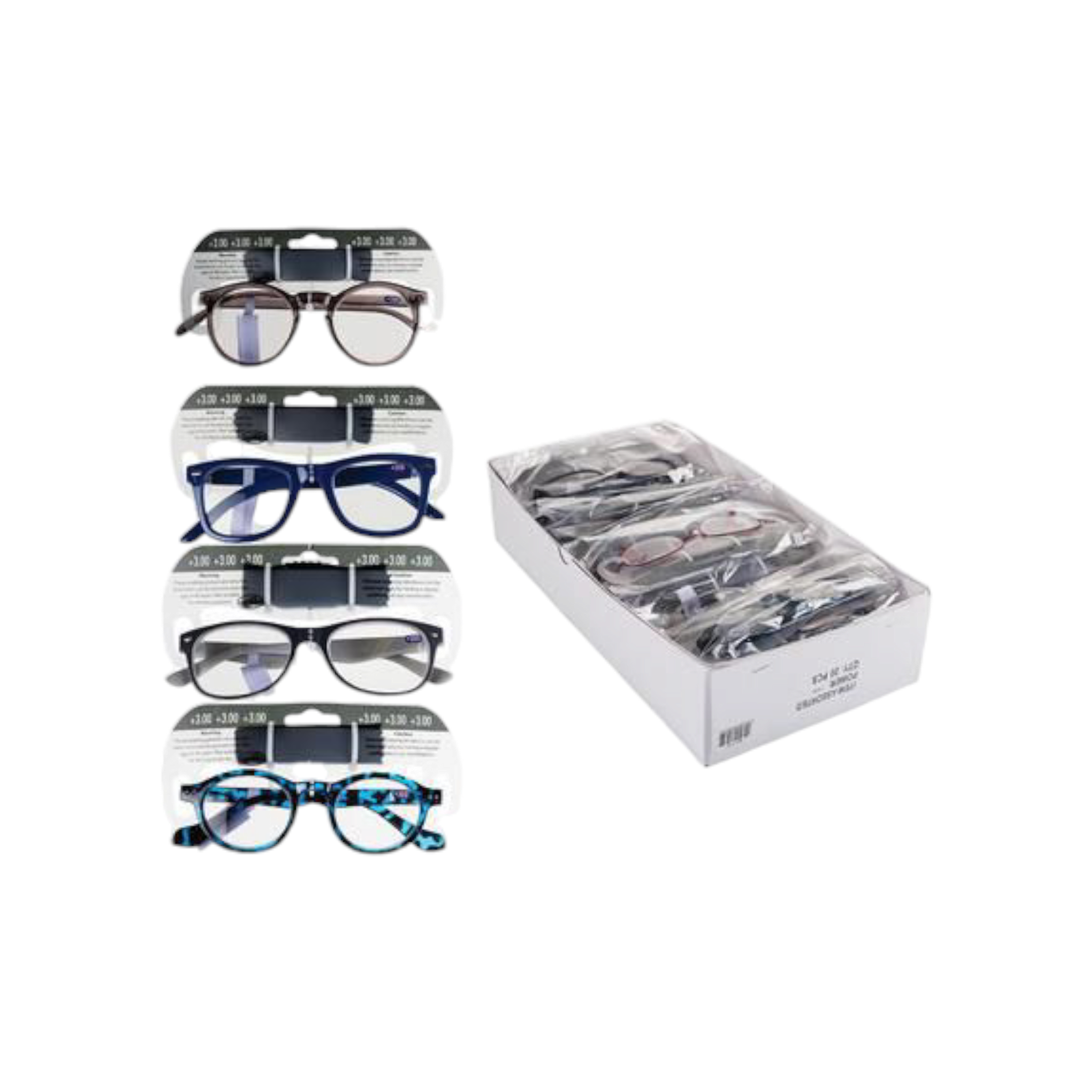 Reading Glasses Assorted Style Strength-3 1pc
