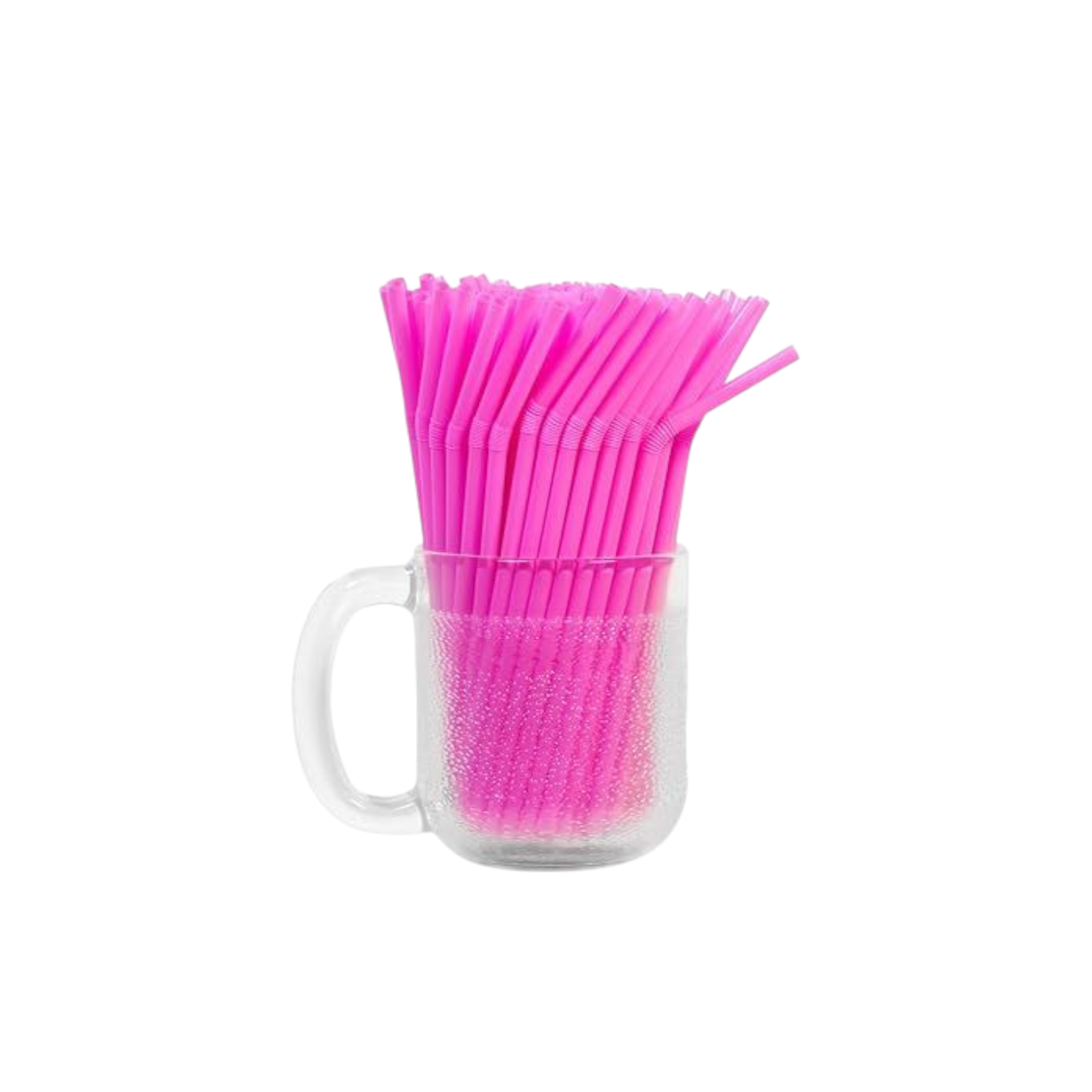 Flexible Bendy Straws Plastic 5mm 100pack