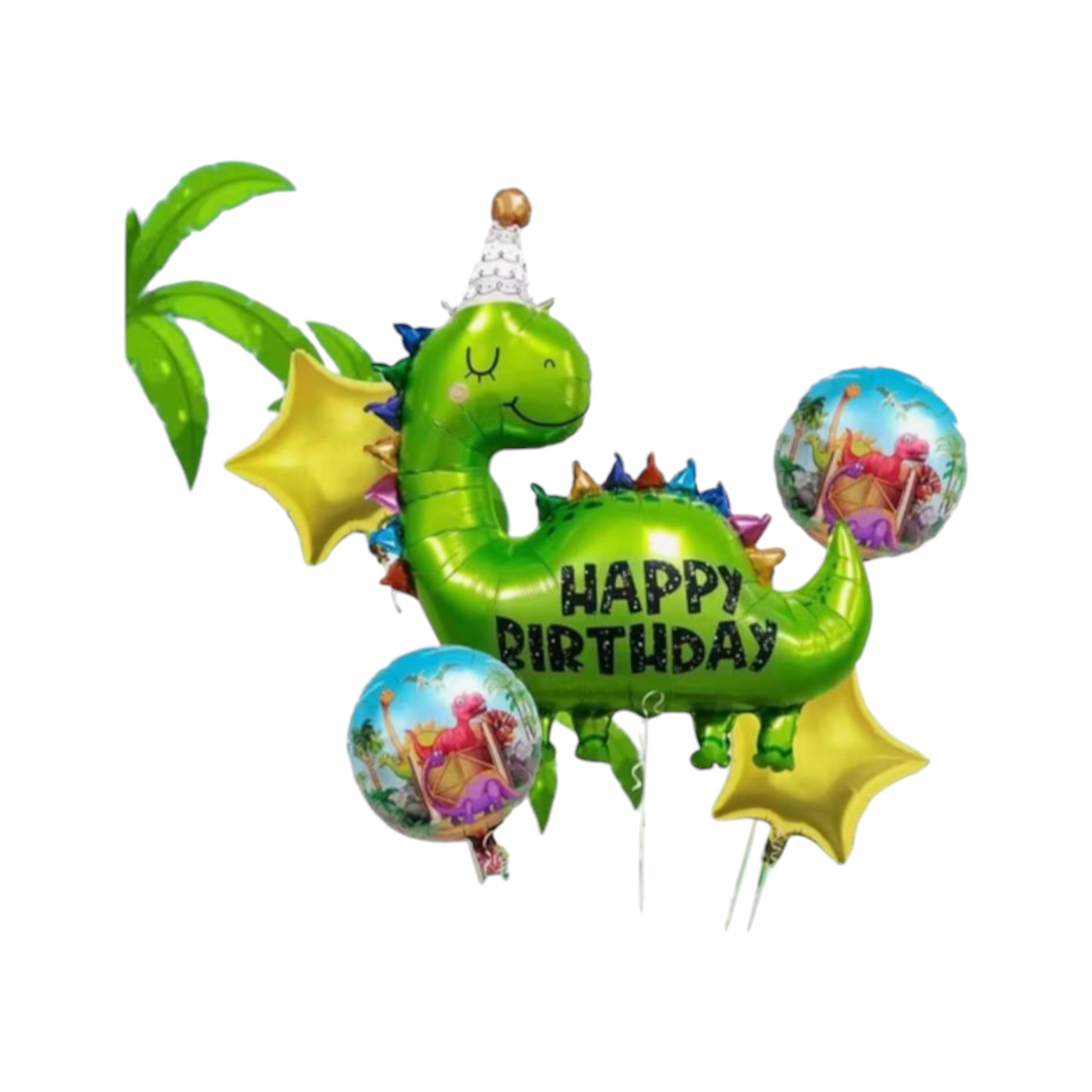 Dinosaur Happy Birthday Balloon 5pcs Set