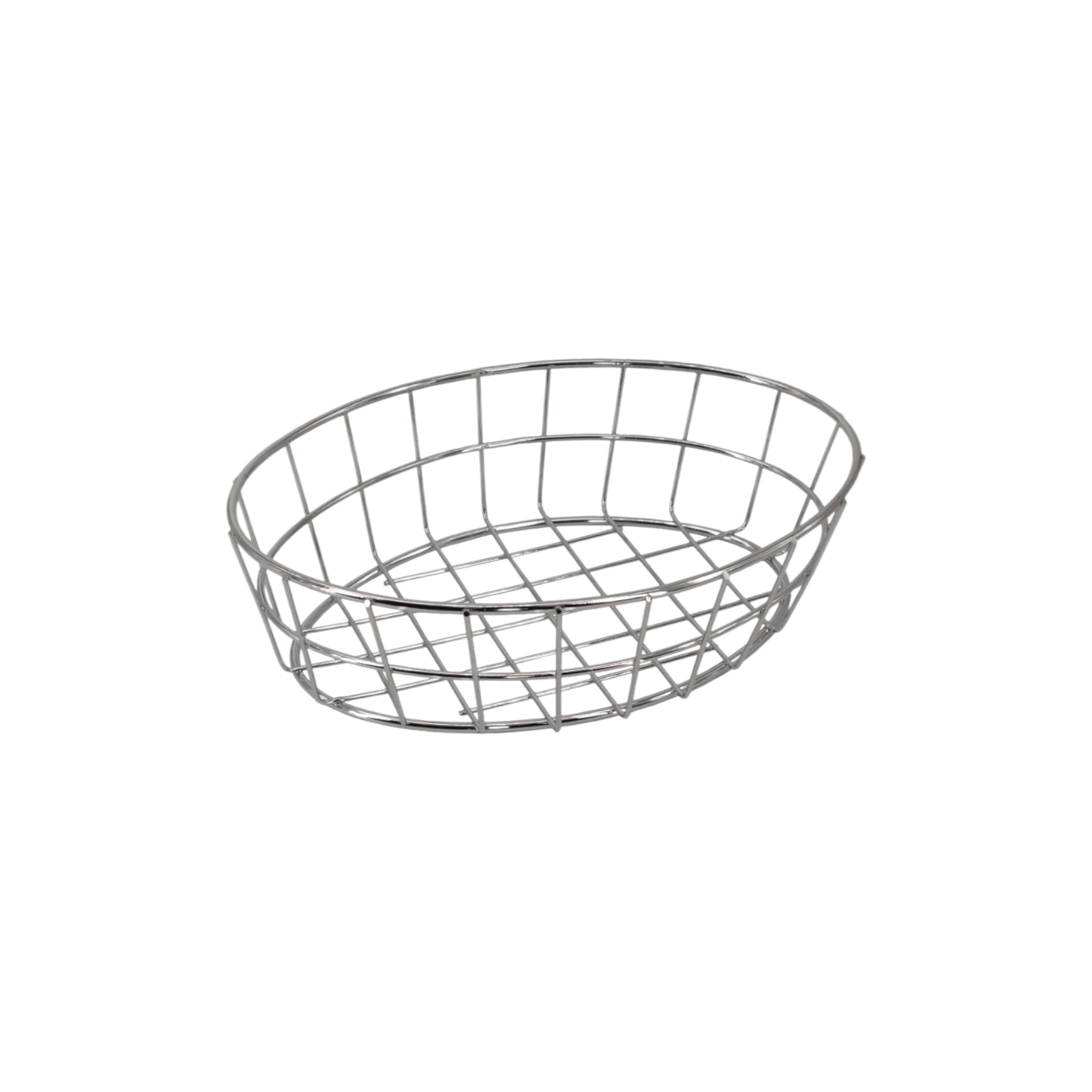 Regent Chrome Oval Wire Serving Basket 230x150x60mm