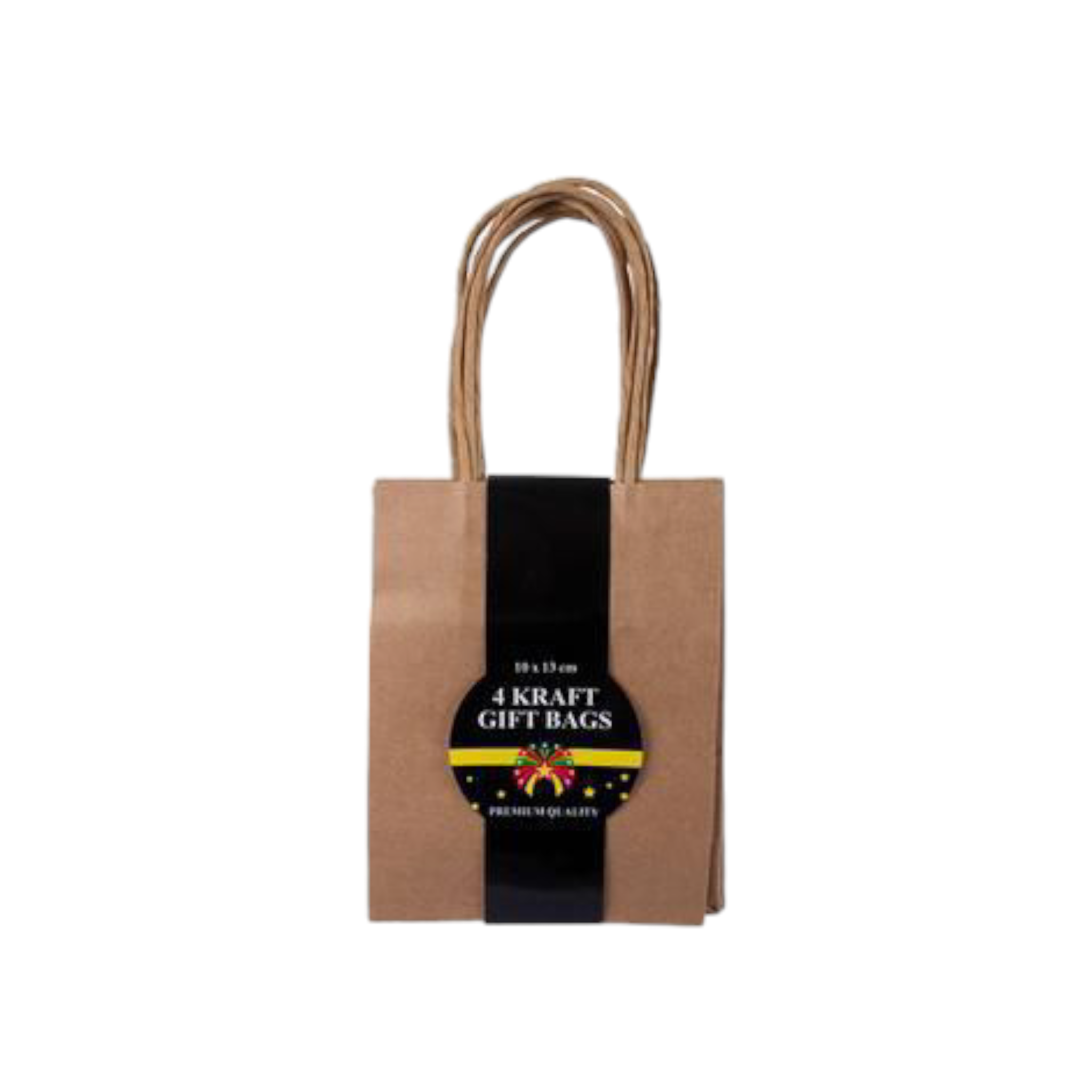 Gift Bag Kraft 4pack Small 10x13cm