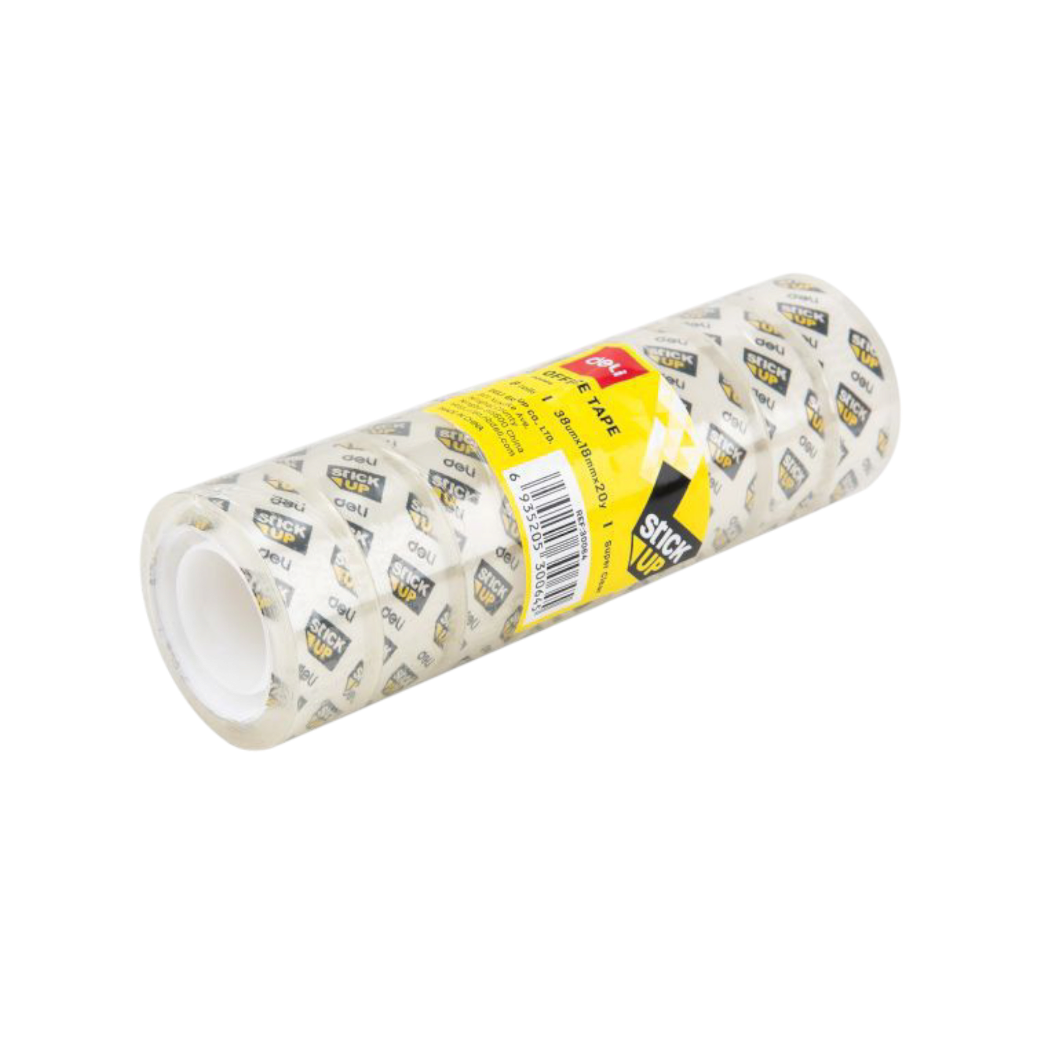 Deli Clear Office Tape 18mm x18m Tube of 8 Rolls E30064