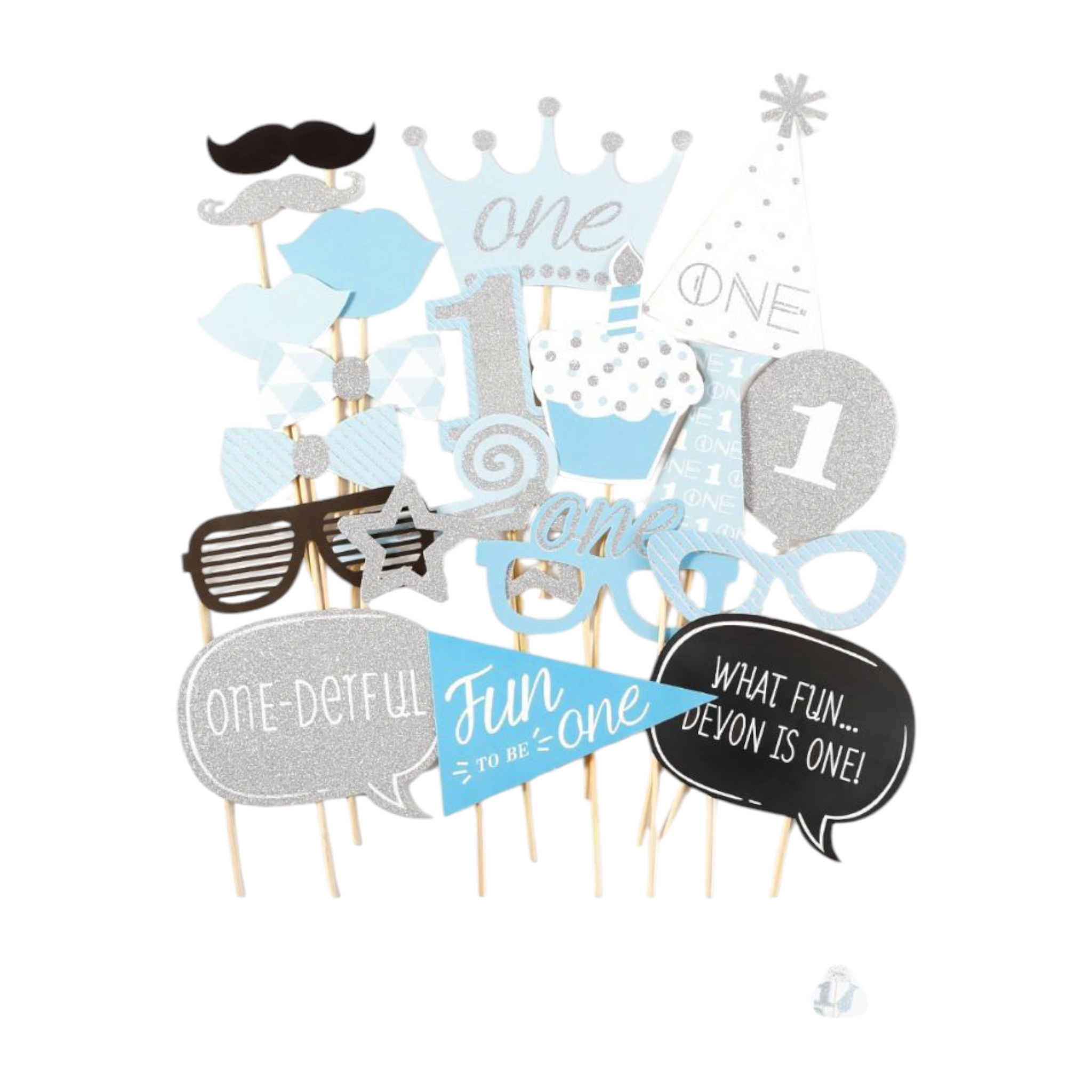 Photo Prop 1st Birthday Blue