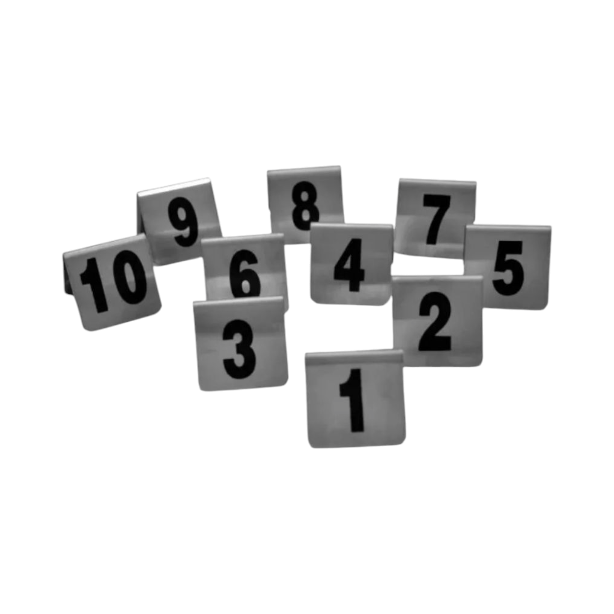 Stainless Steel Table Number 1-10