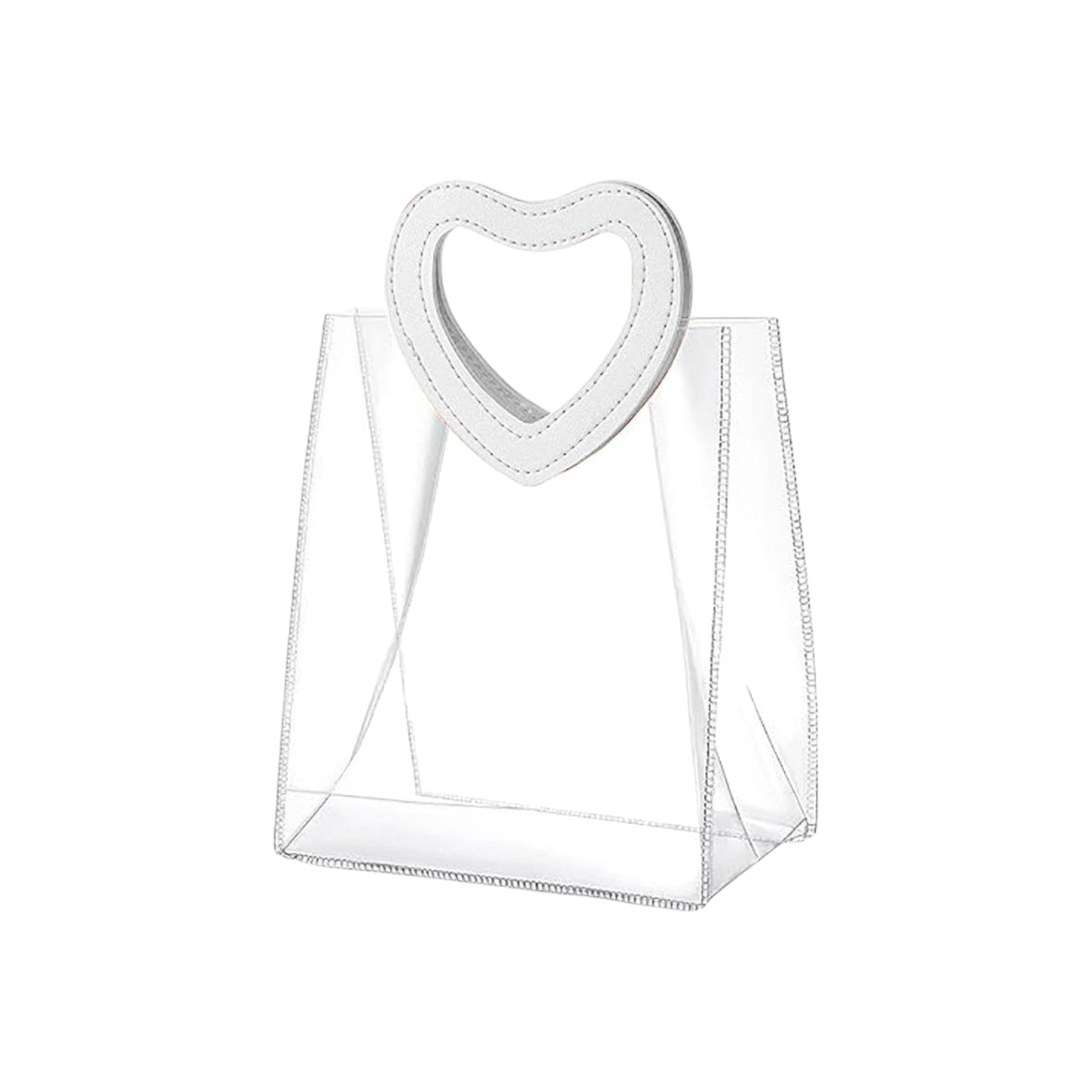 PVC Gift Bags with Heart Handle