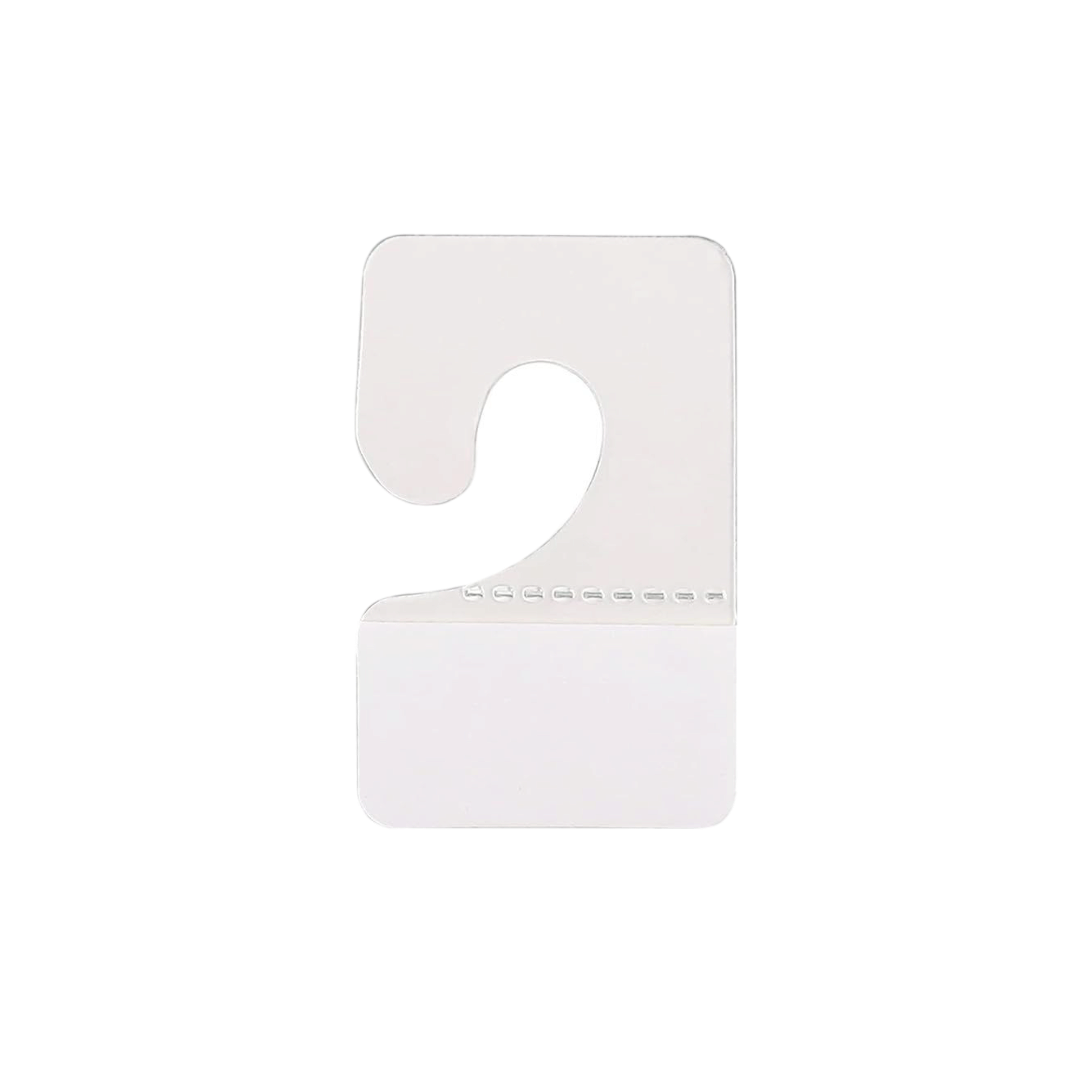 Supermarket Grocery Store PVC Plastic Hang Tabs Hooks 3.7x5cm
