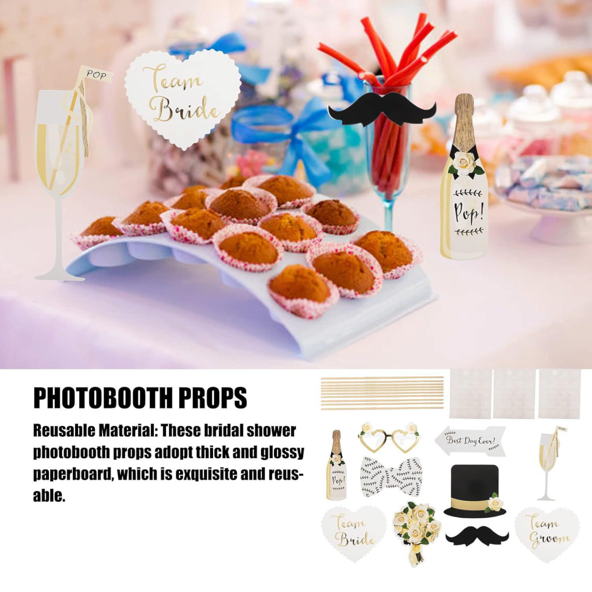 Wedding Photo Props 10pcs