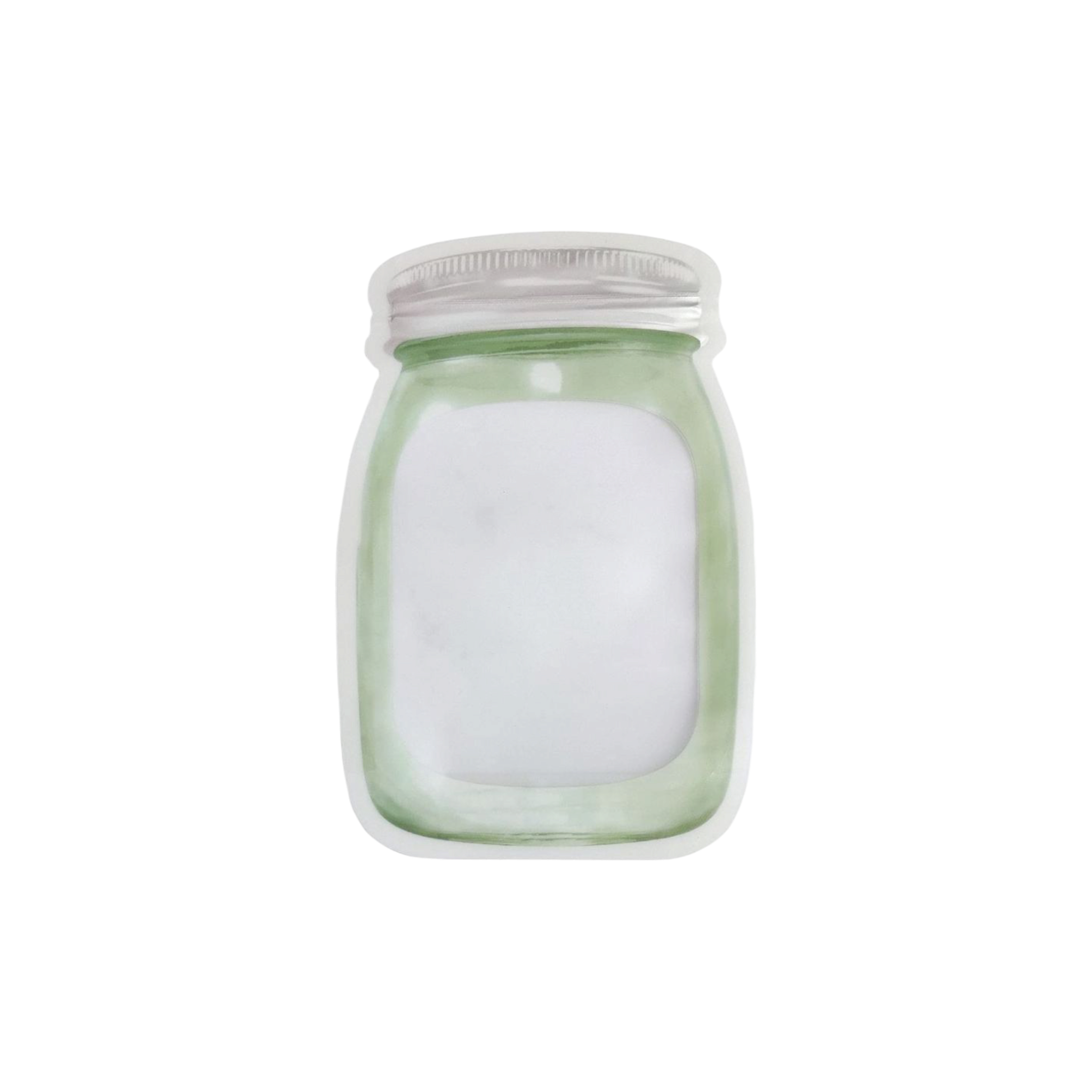 Pouch Bags Jar Shape 16.8x24.8cm Flat lay Food Saver Storage Zipper 12pack