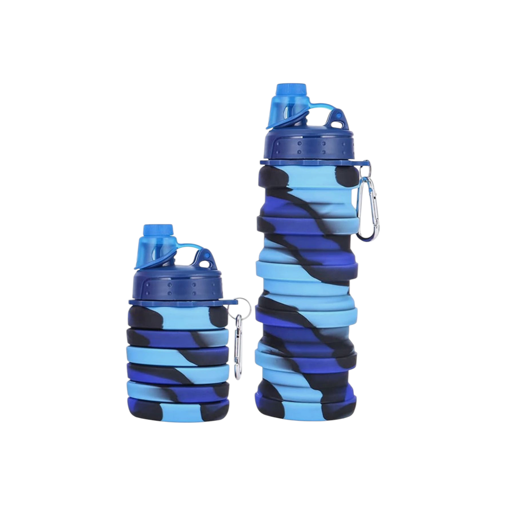 Silicone Collapsible Adjustable Water Drinking Bottle 13.5x7cm