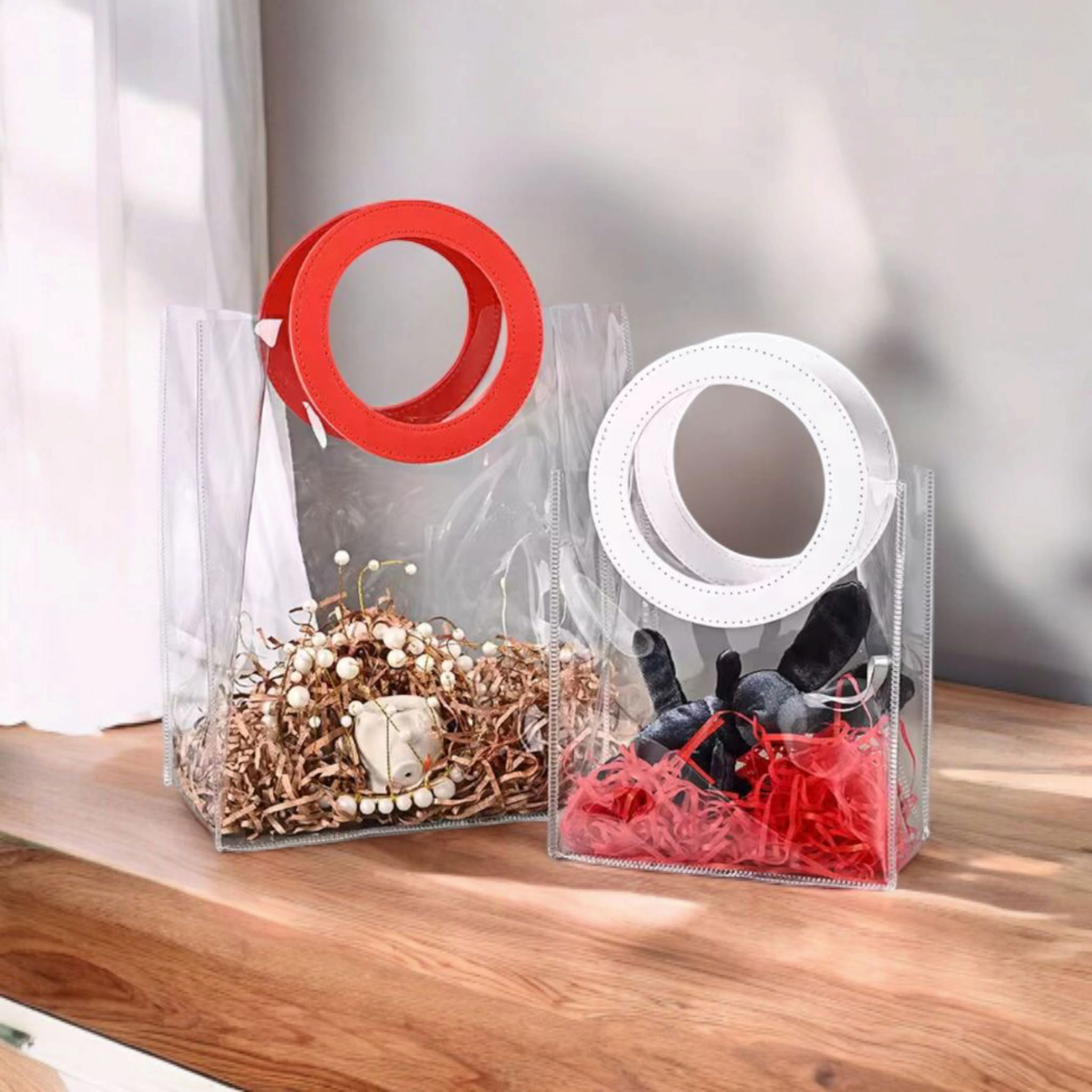 PVC Gift Bags with Round Handle