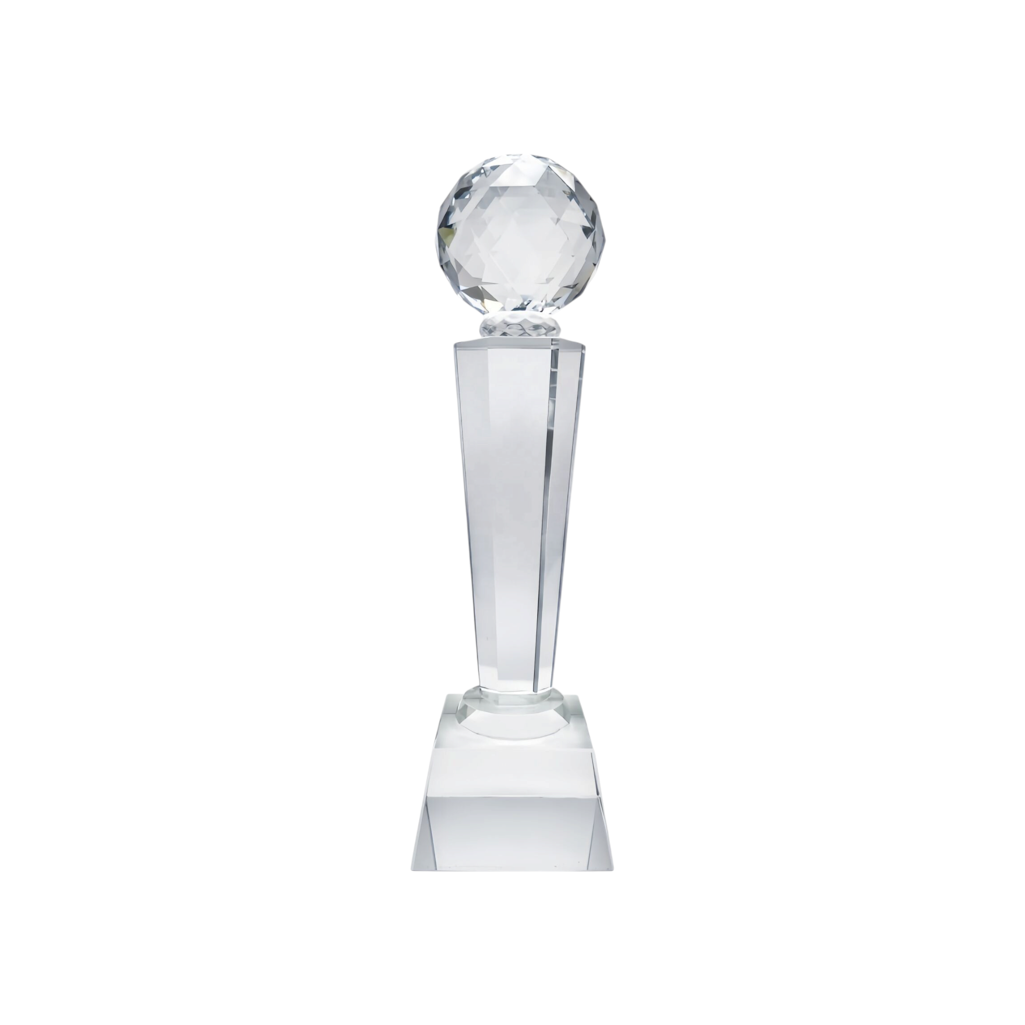 Glass Football/Globe Trophy 29cm DL-008