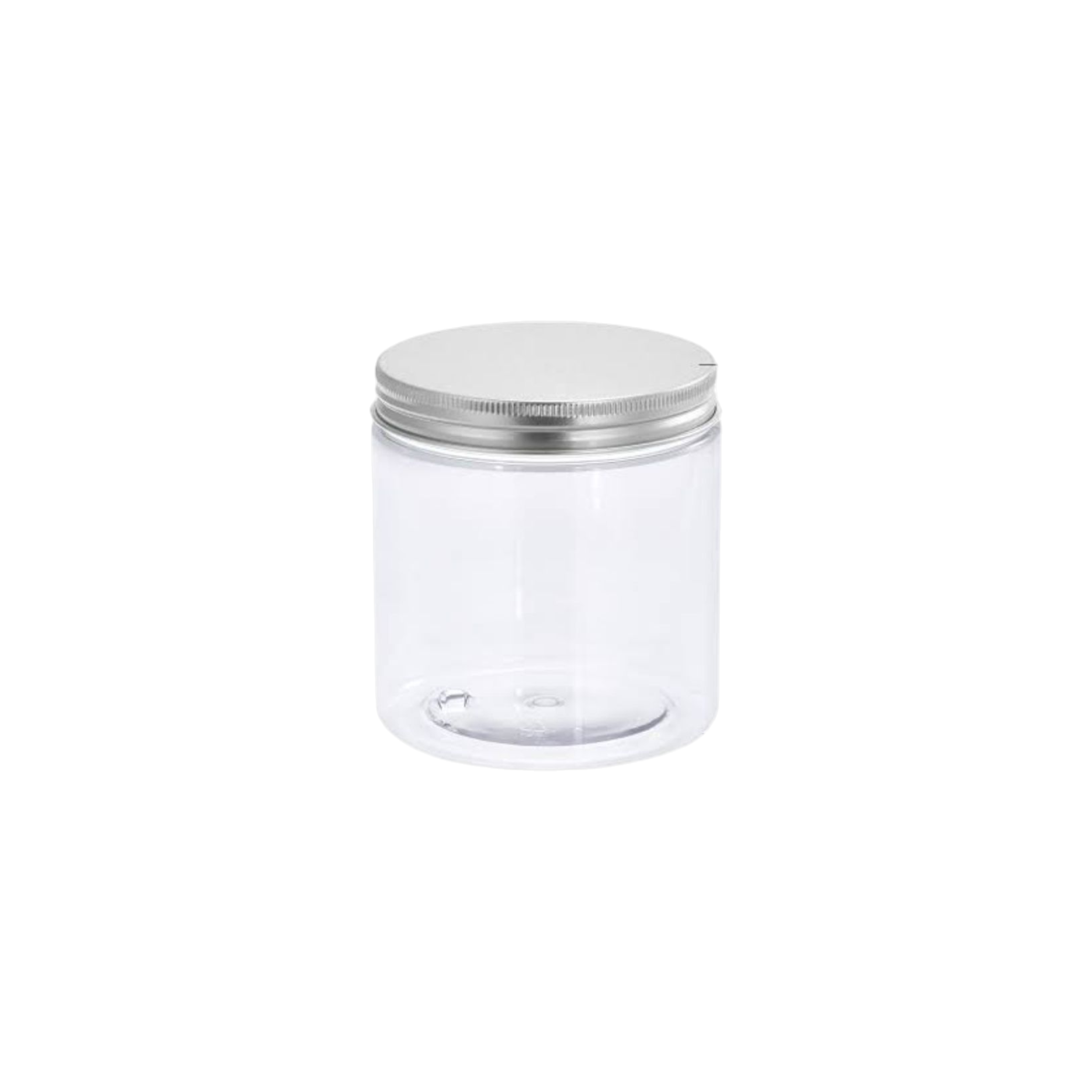 PET Plastic Jar with Aluminium Screw on Lid