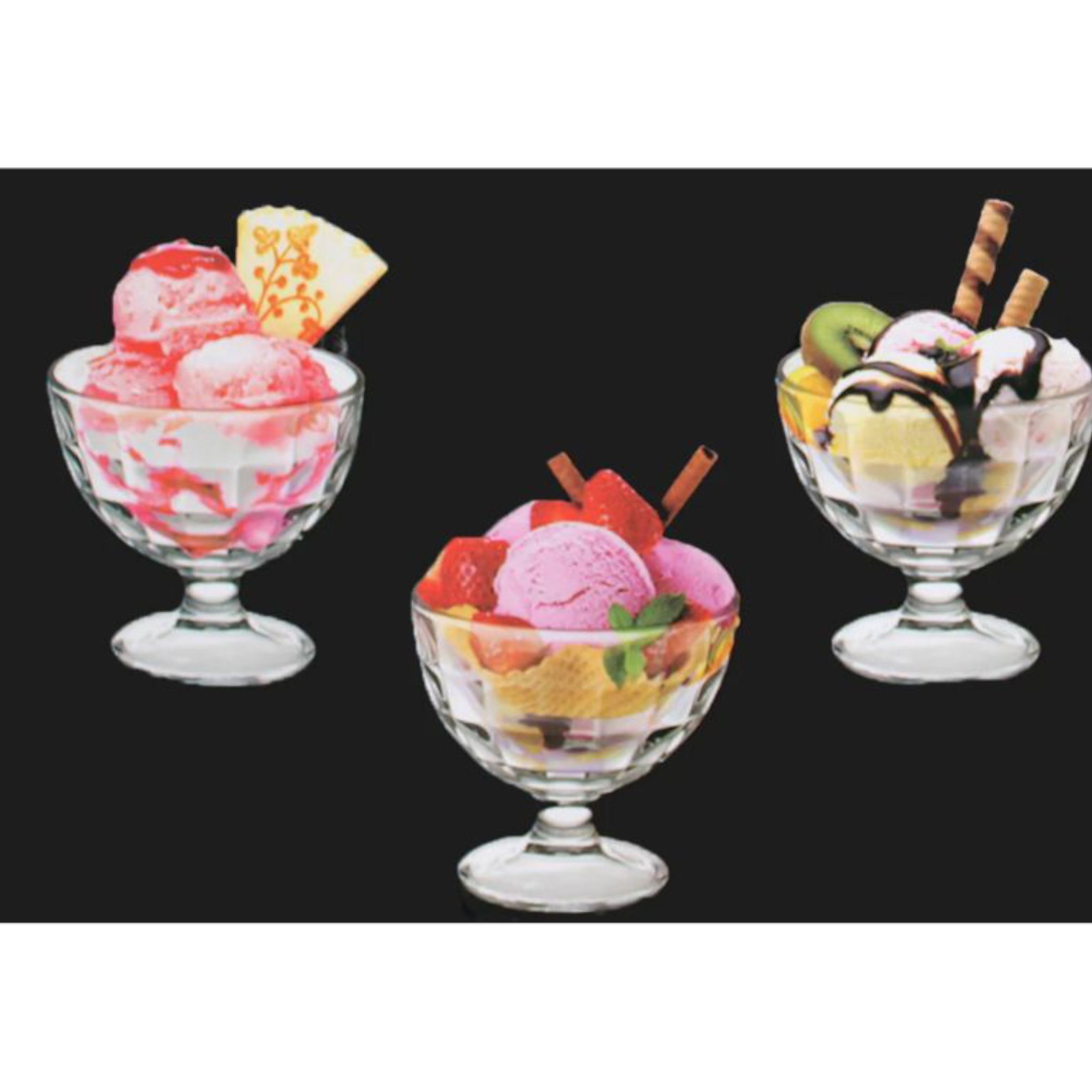 Totally Home Ice Cream Dessert Bowl 6pc Set TH155