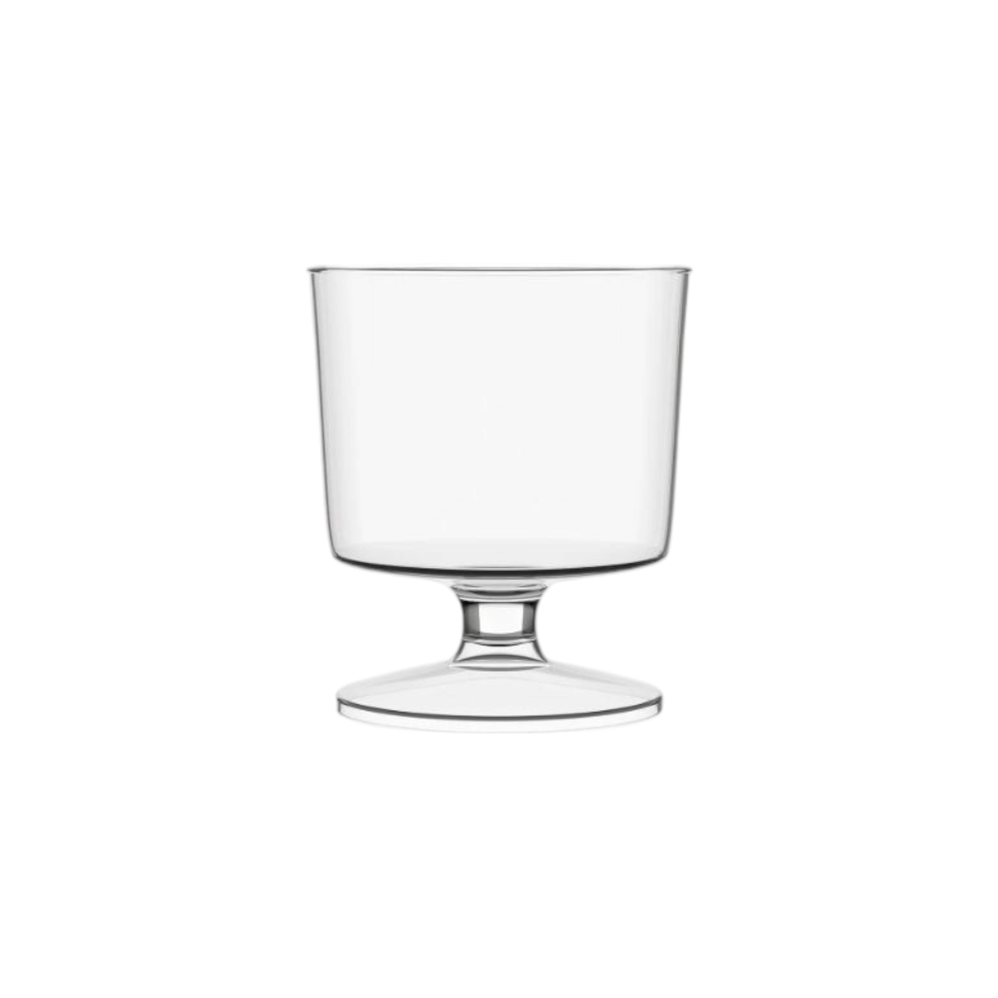 Acrylic Plastic Mini Stemmed Reusable Dessert Cups 120ml 5.5x8.5cm 10pack