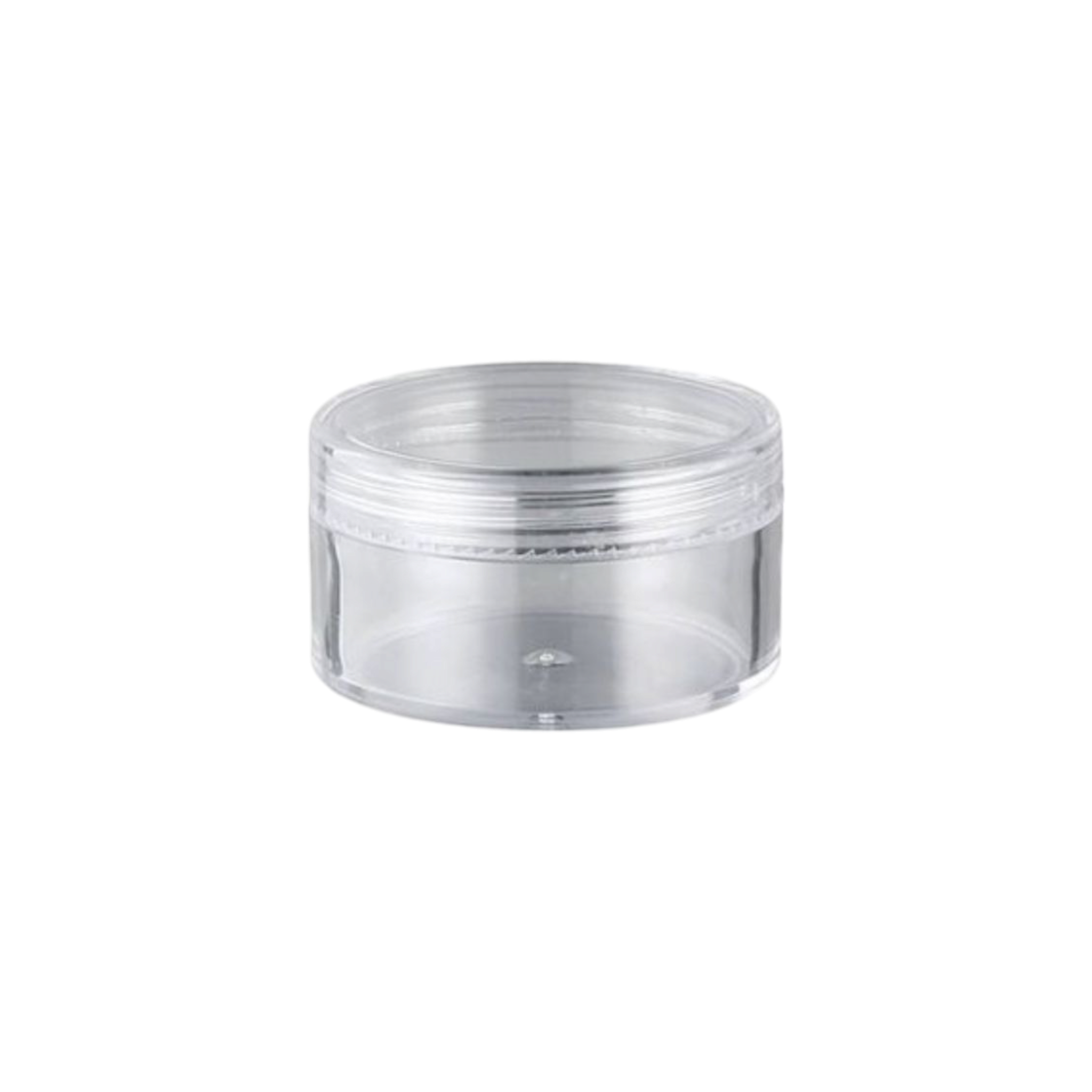 15g Acrylic Cosmetic Container Plastic Jar with Lid Crystal Clear 3.5x2.6cm