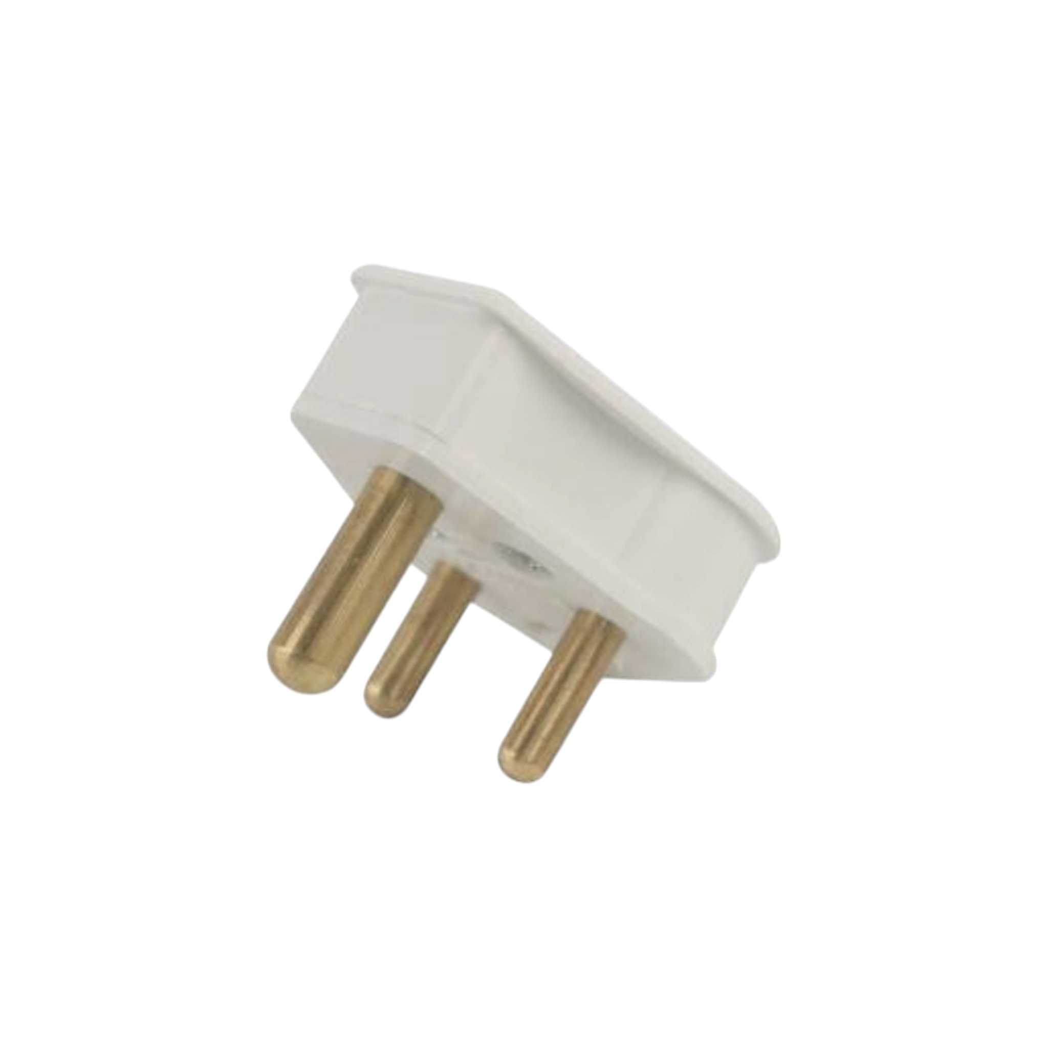 Plug Tops White 16A Solid Pin