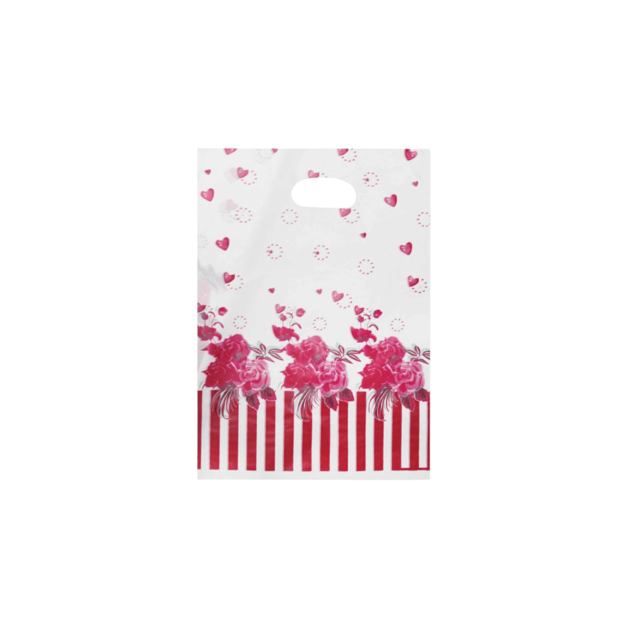 Plastic Boutique Bag Printed Medium 25x35cm 25pack
