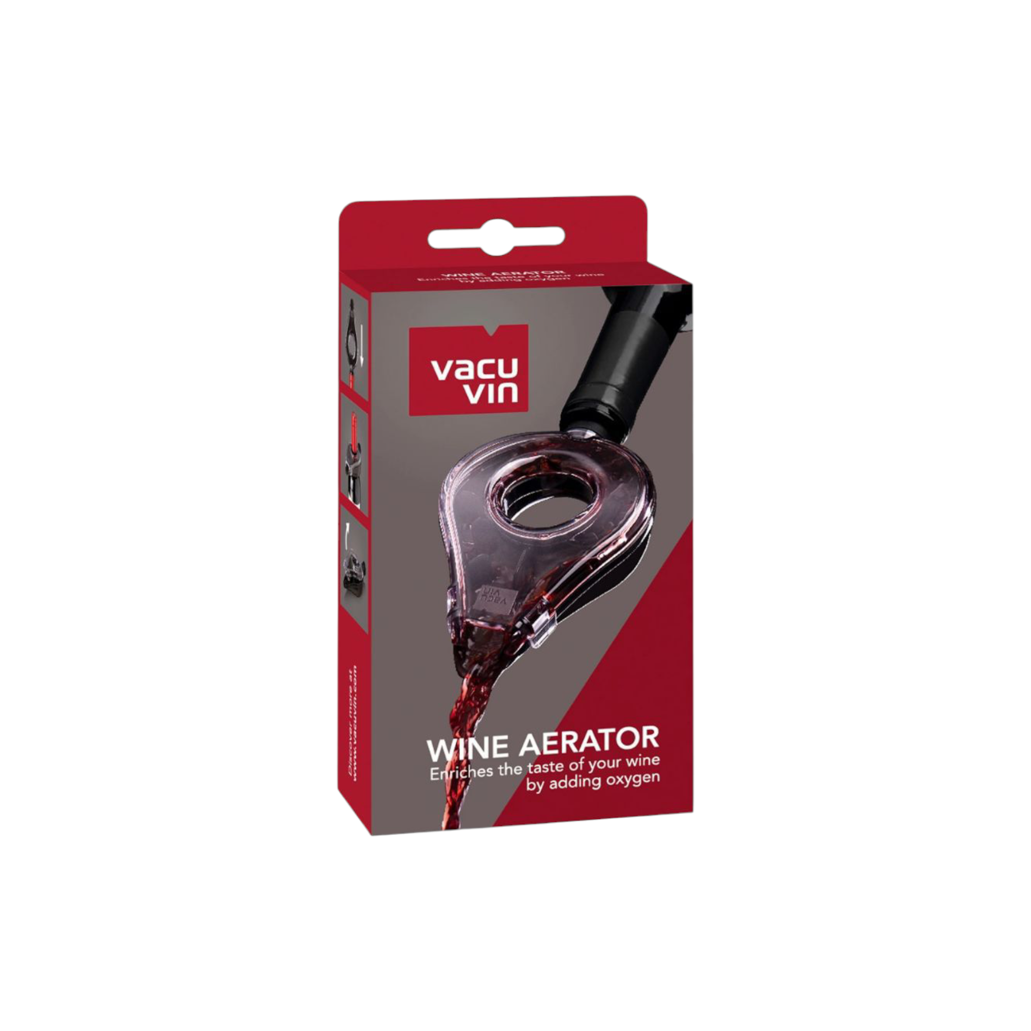 Vacu Vin Transparent Wine Aerator 145x80mm