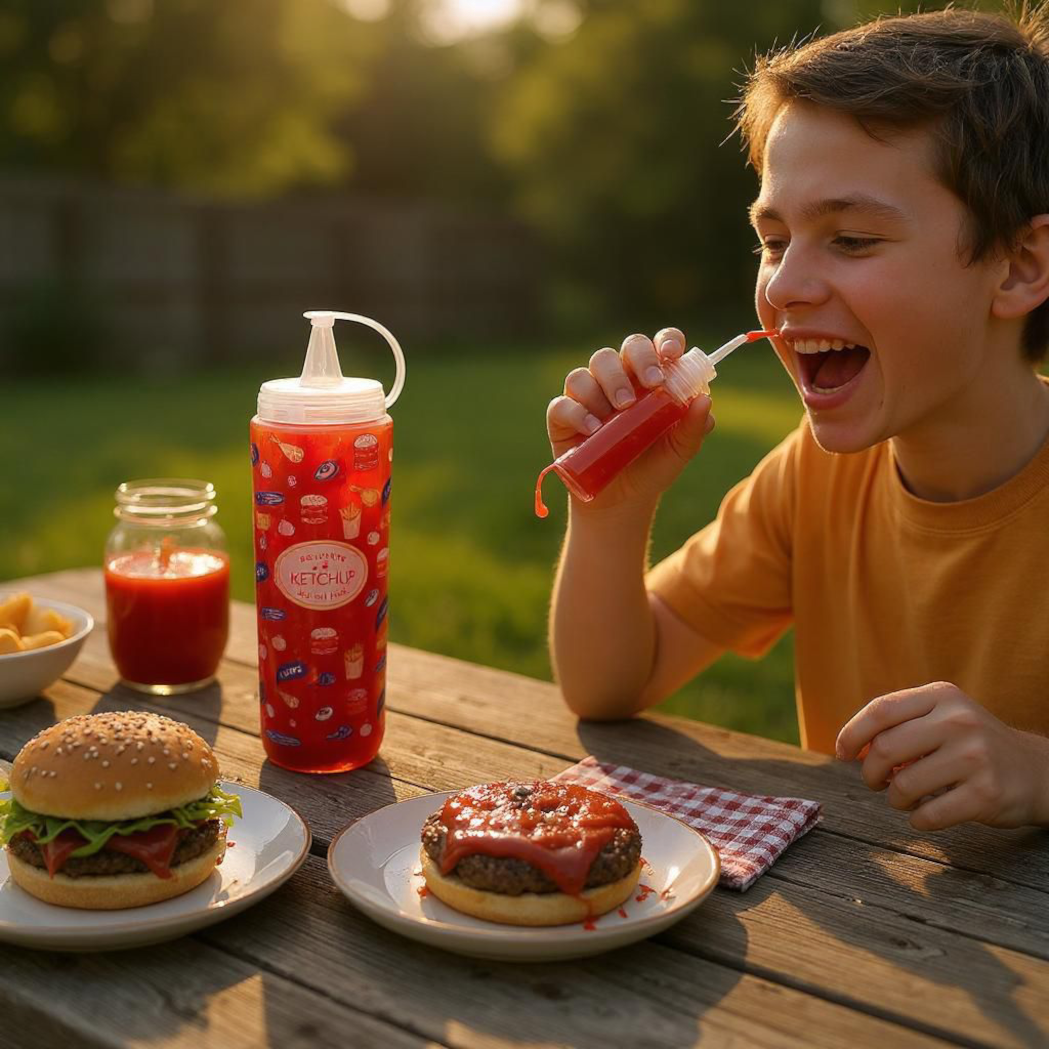 Titiz Squeeze Chef Sauce Bottle Plastic 700ml AP-9467