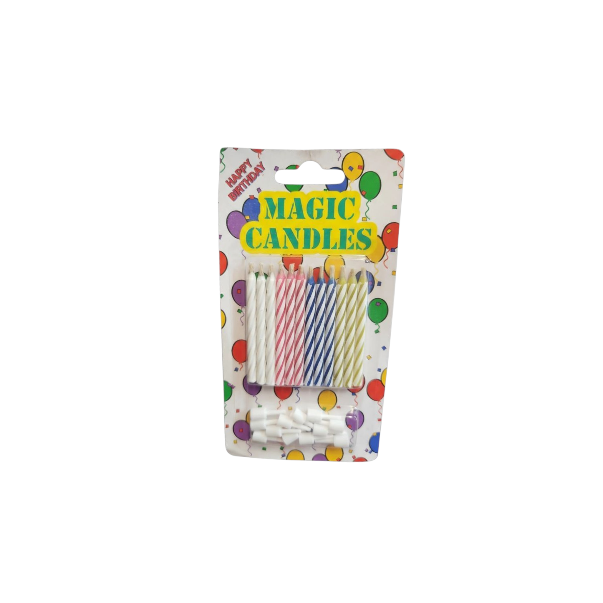 Multicolor Magic Birthday Candles 12pcs