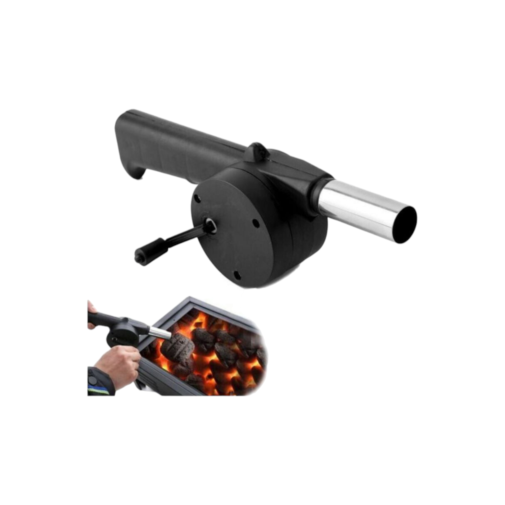 BBQ Hand Crank Fire Air Blower