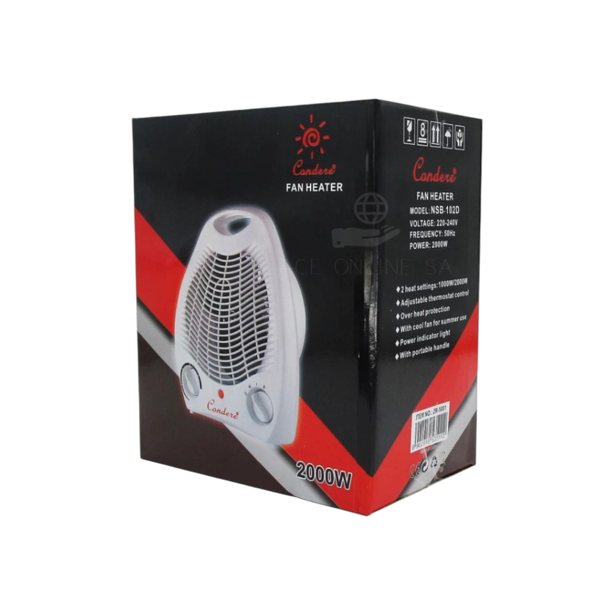 Electric Fan Heater 2000W ZR-5011