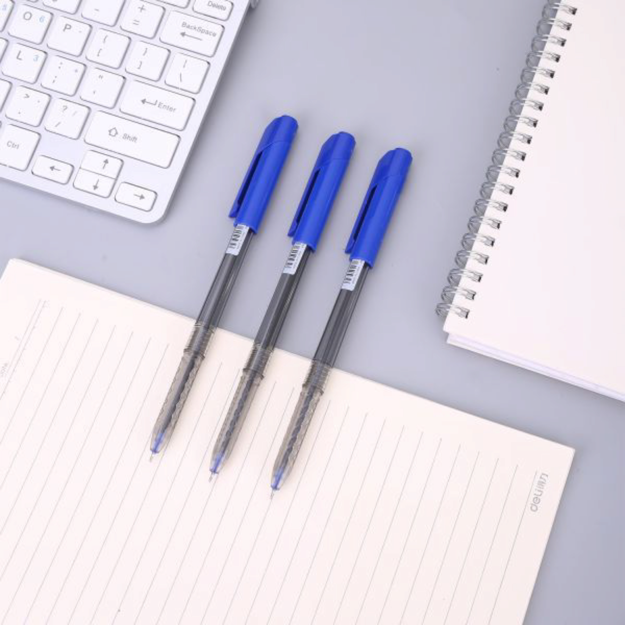 Deli Ball Point Pen Mini tip 0.7mm Blue