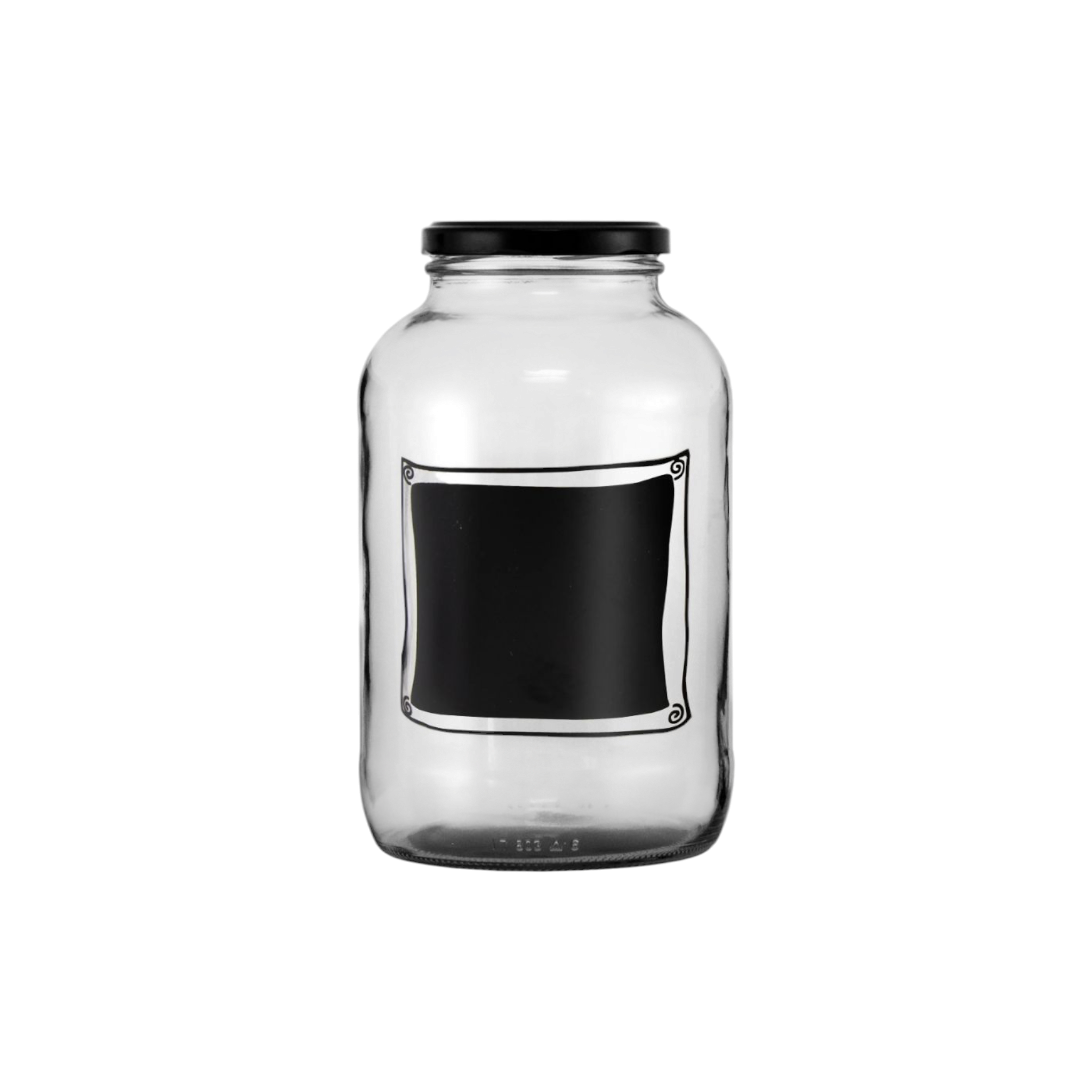 Regent Glass Jar with Chalkboard Note 2L 10514