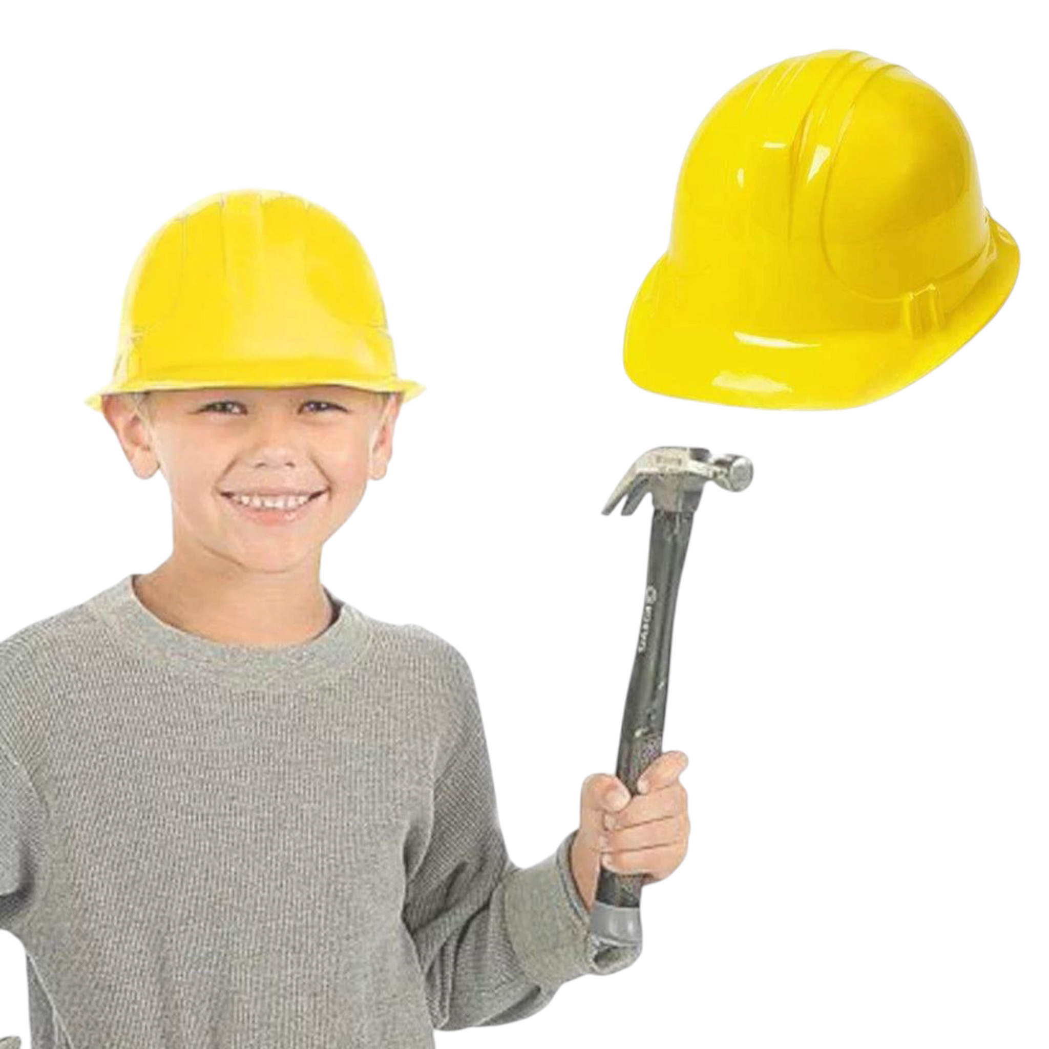 Construction Party Hat Soft PVC Plastic