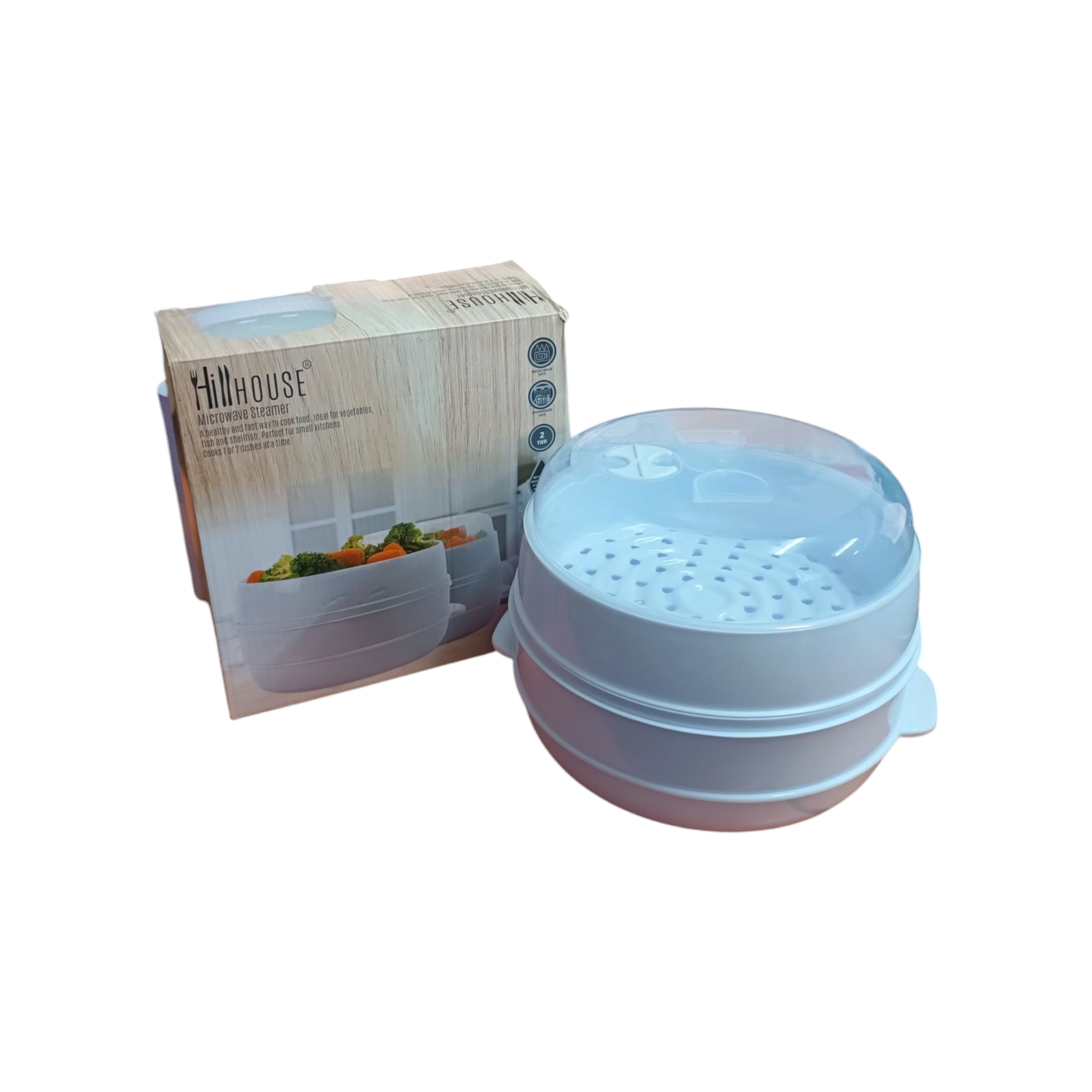 Hillhouse Microwave Steamer 2-Tier 21cm