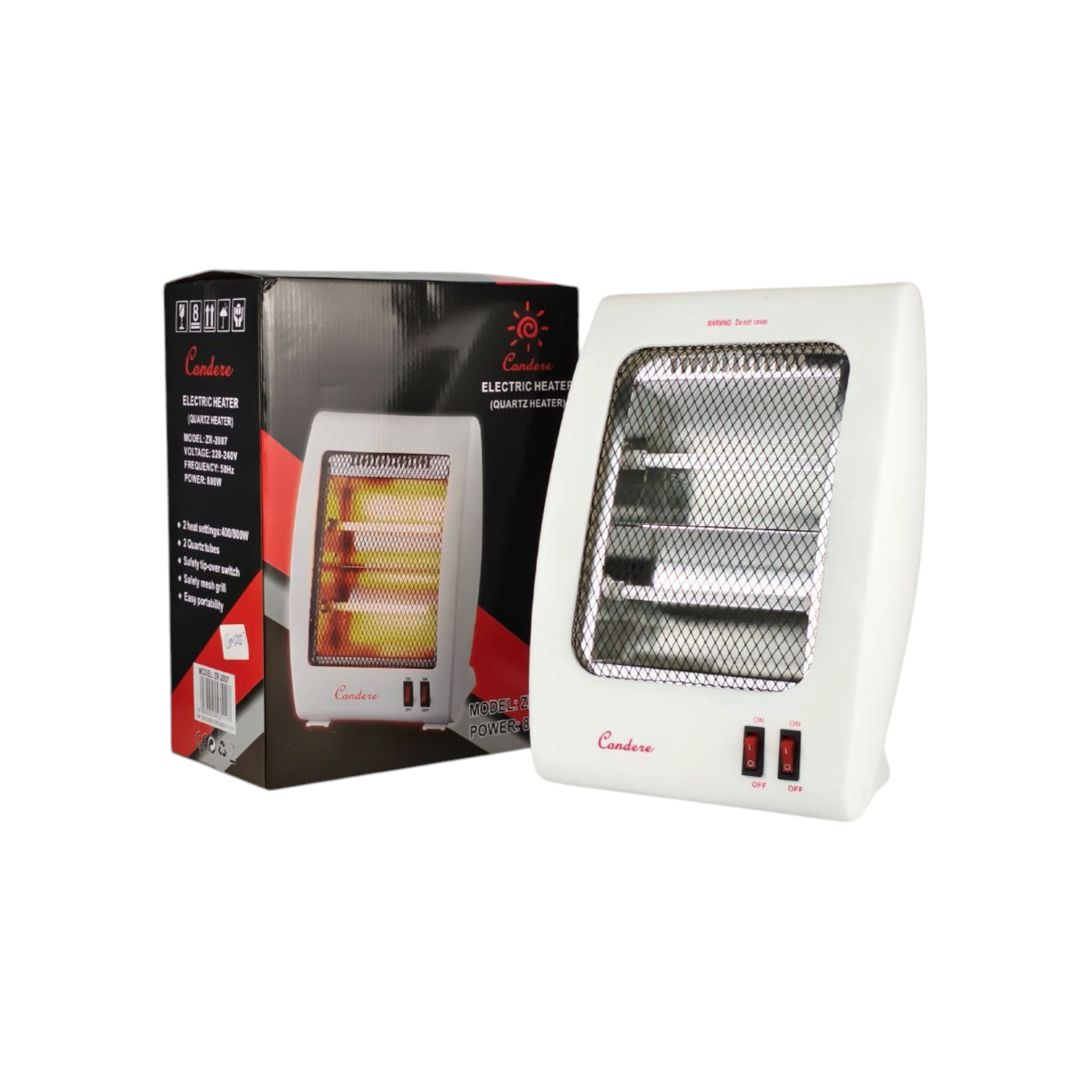 Condere Electric Quartz Heater 2 Bar 800W