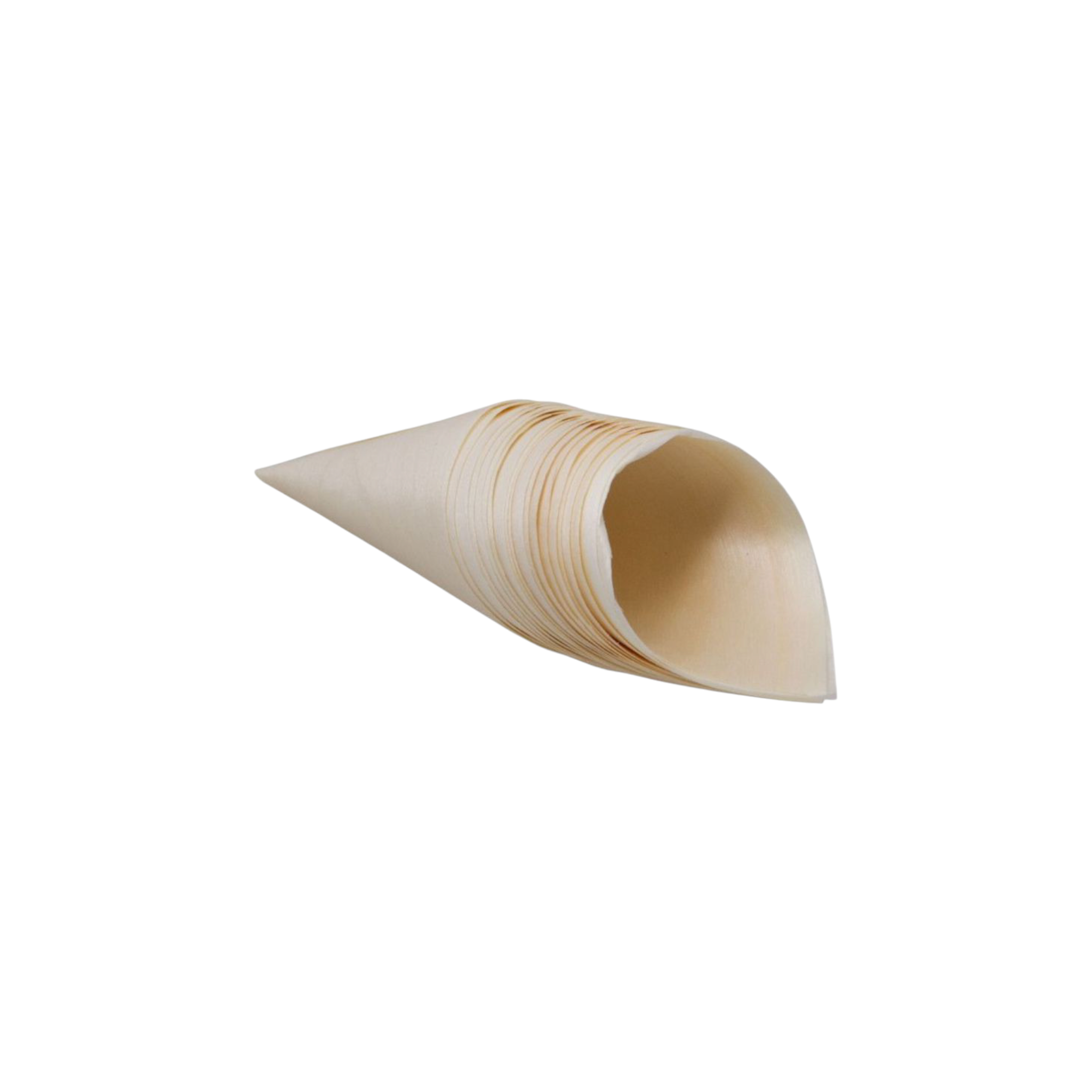 Bamboo Serving Cone 130x185mm 20pcs