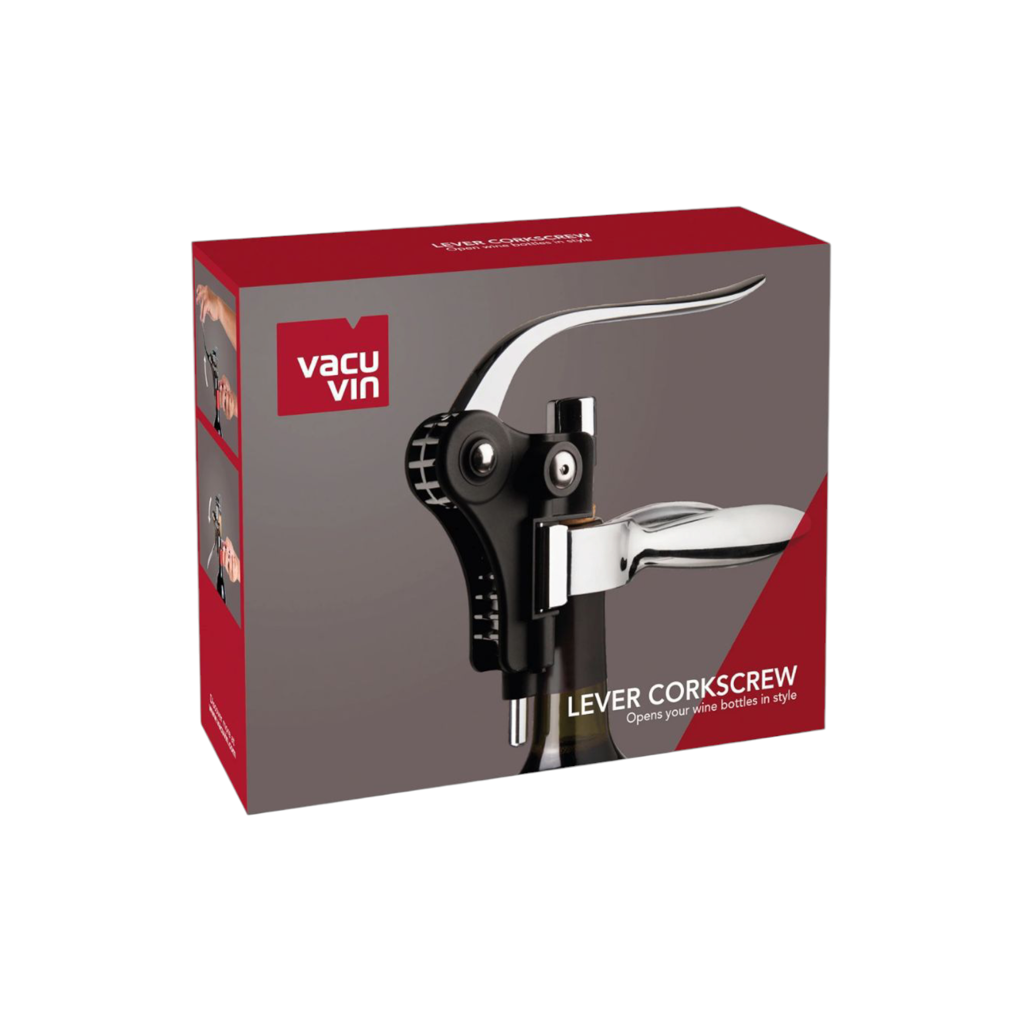 Vacu Vin Horizontal Lever Corkscrew