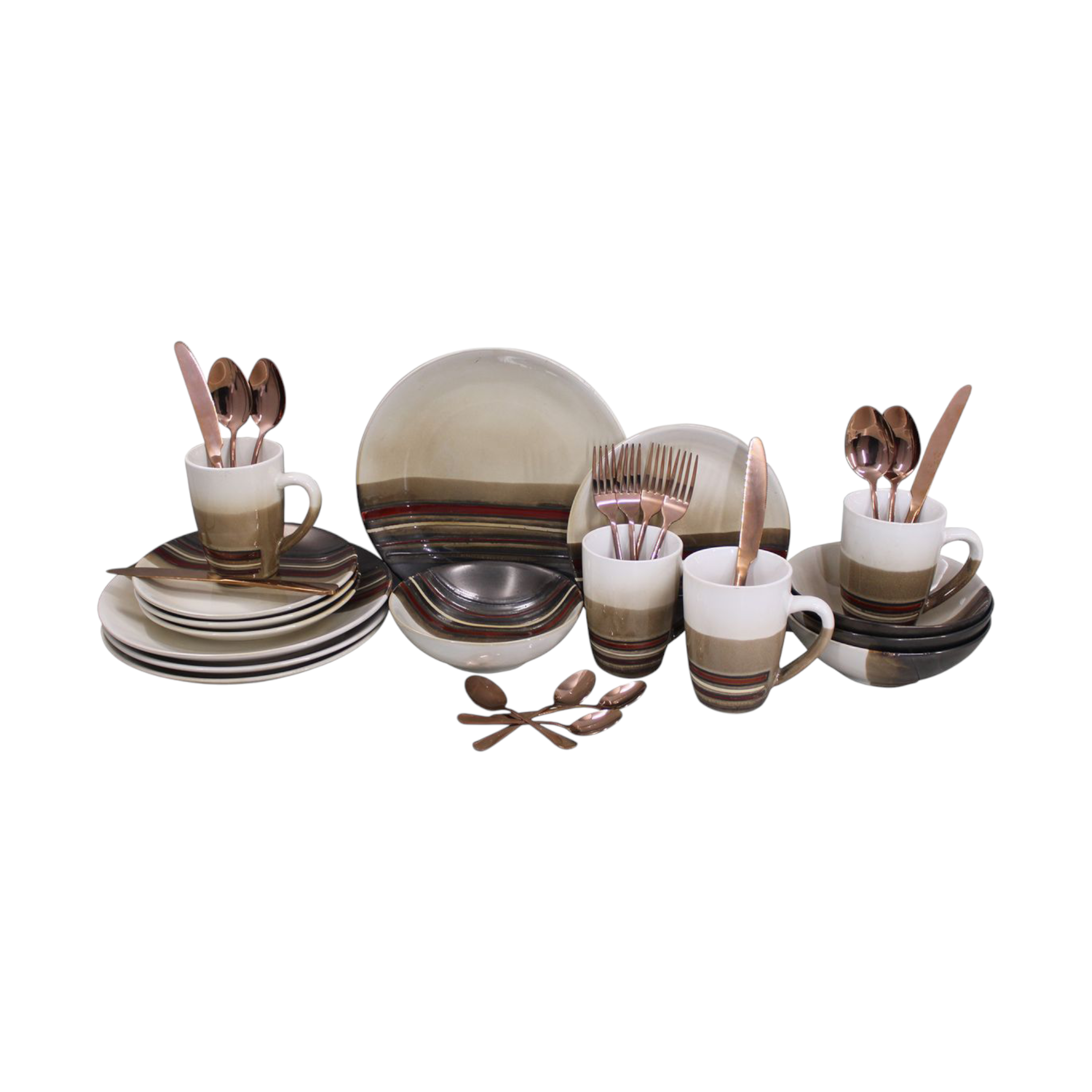 Totally Home Fine Stoneware Dinner Sets 16pcs
