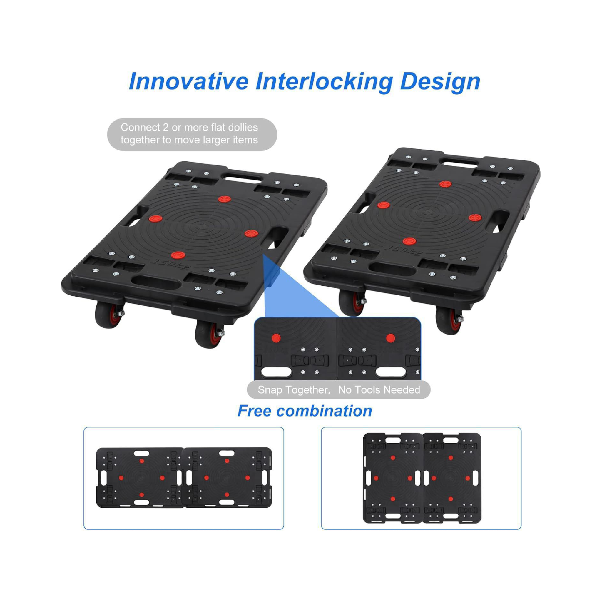 Dolly Trolley 600x400mm 150kg Plastic